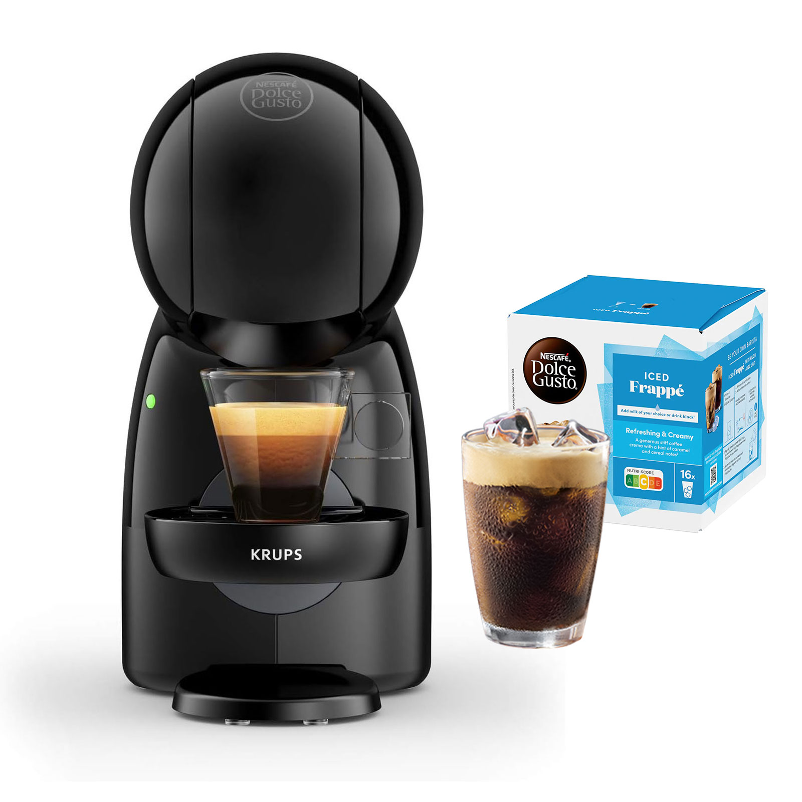 Krups KP1A3B.25 Dolce Gusto Piccolo Kapselmaschine inkl.x  Iced Frappe