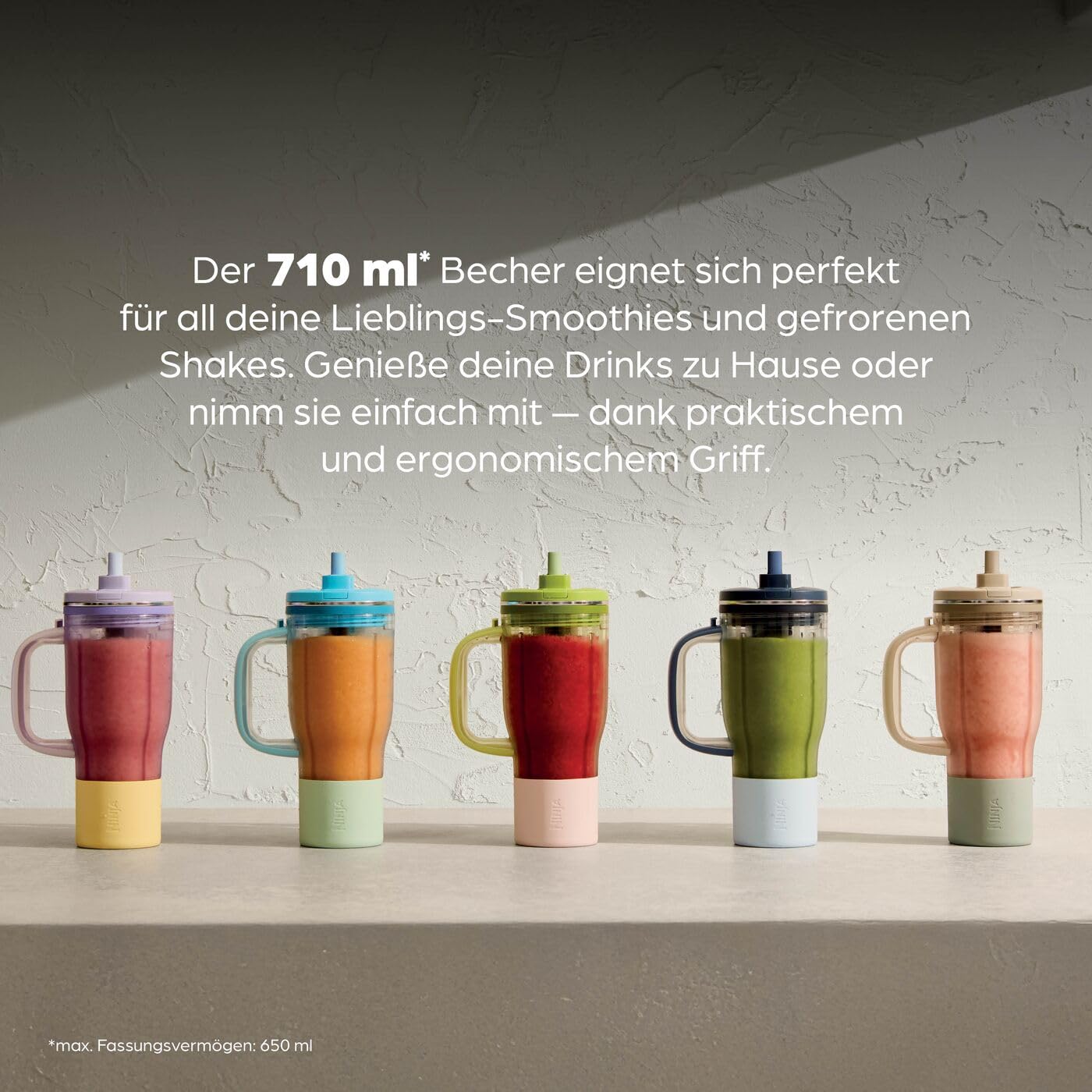 Ninja DB351EUPR BlendBoss To-Go-Becher-Mixer - Lavendel/ Gelb