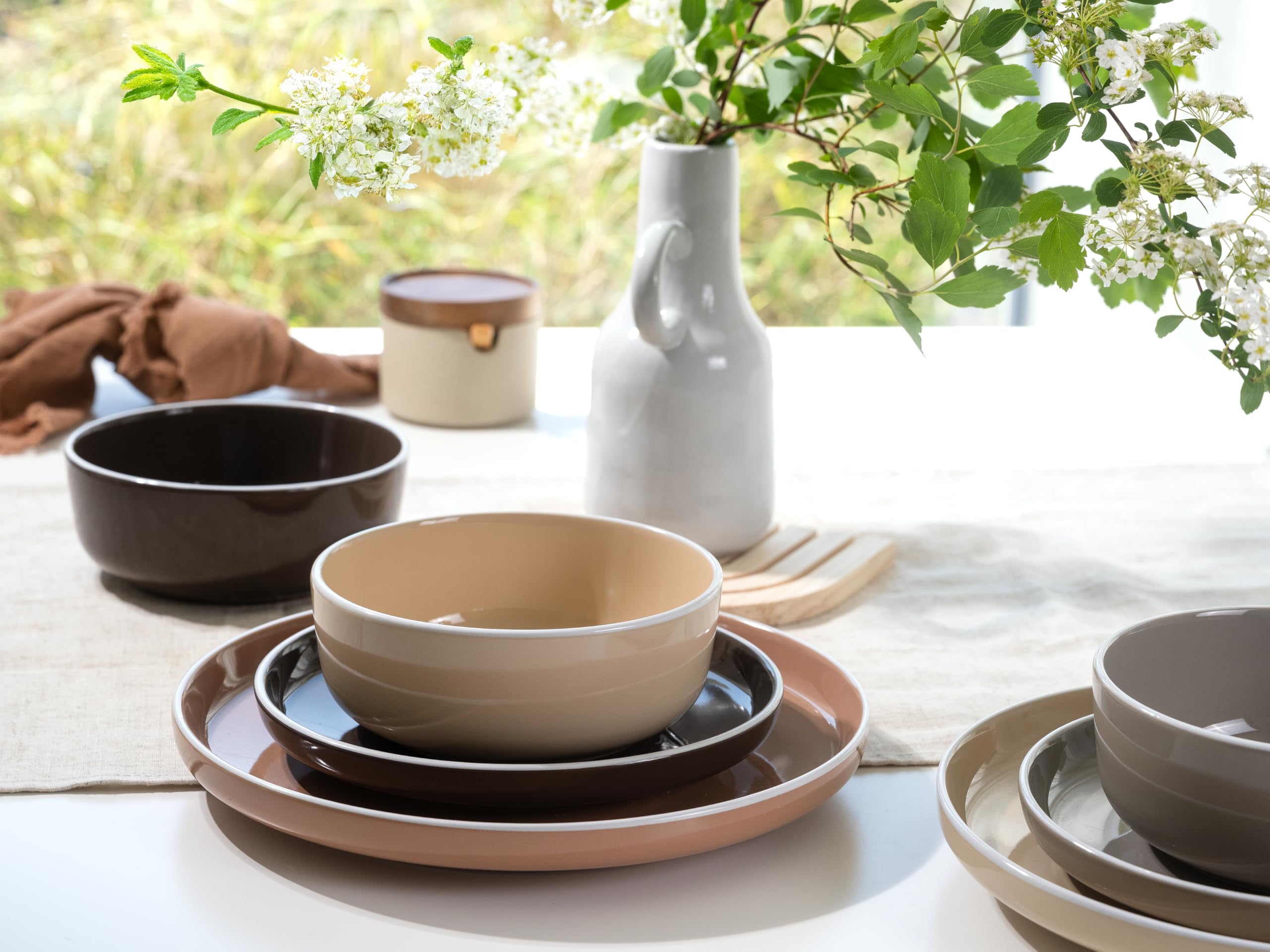 CreaTable Kombiservice 24716 Serie Nordic Mocha Mousse 16-tlg. 4 Personen