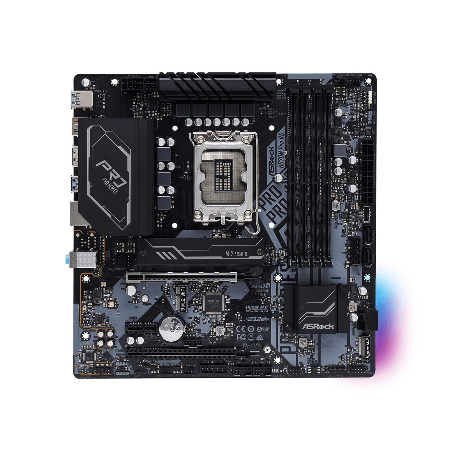 Asrock H670M PRO RS (1700) (D) Mainboard