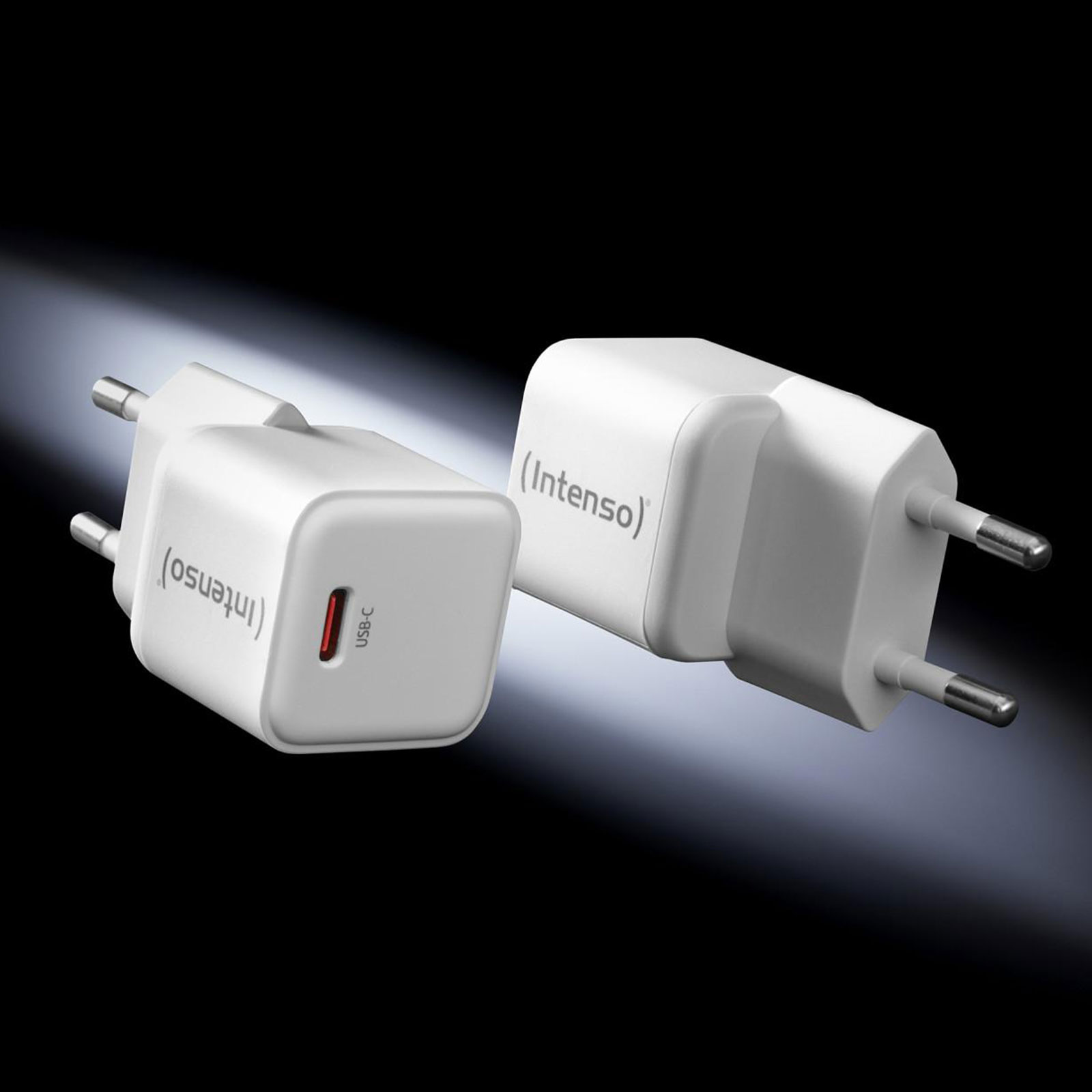 Intenso Power Adapter W30C GaN 30 W, USB-C, Doppelpack, Weiß (7803032)