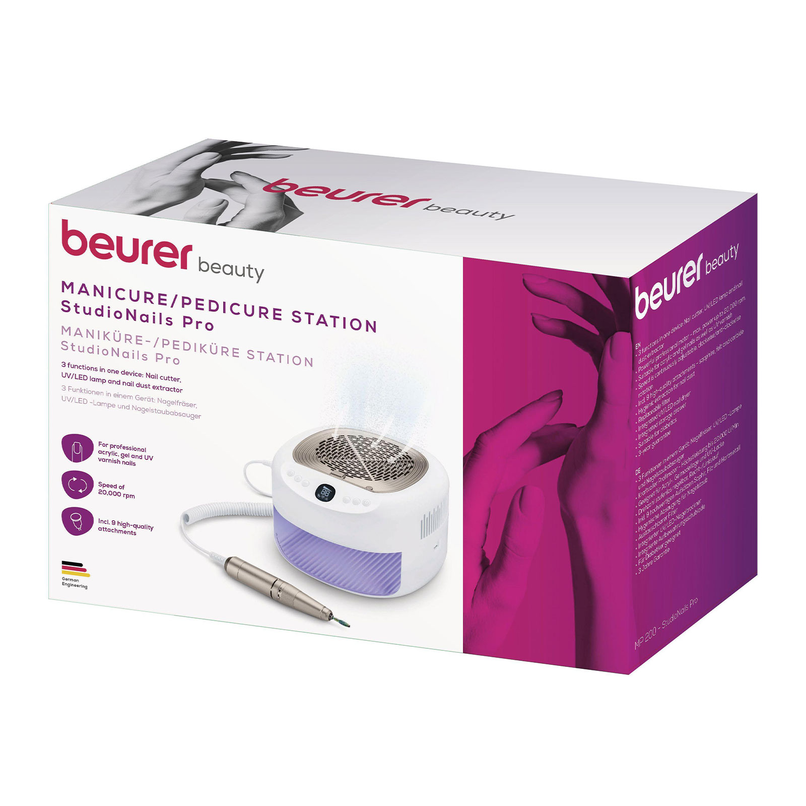 BEURER MP 200 - StudioNails Pro Station 3-in-1 Maniküre & Pediküre
