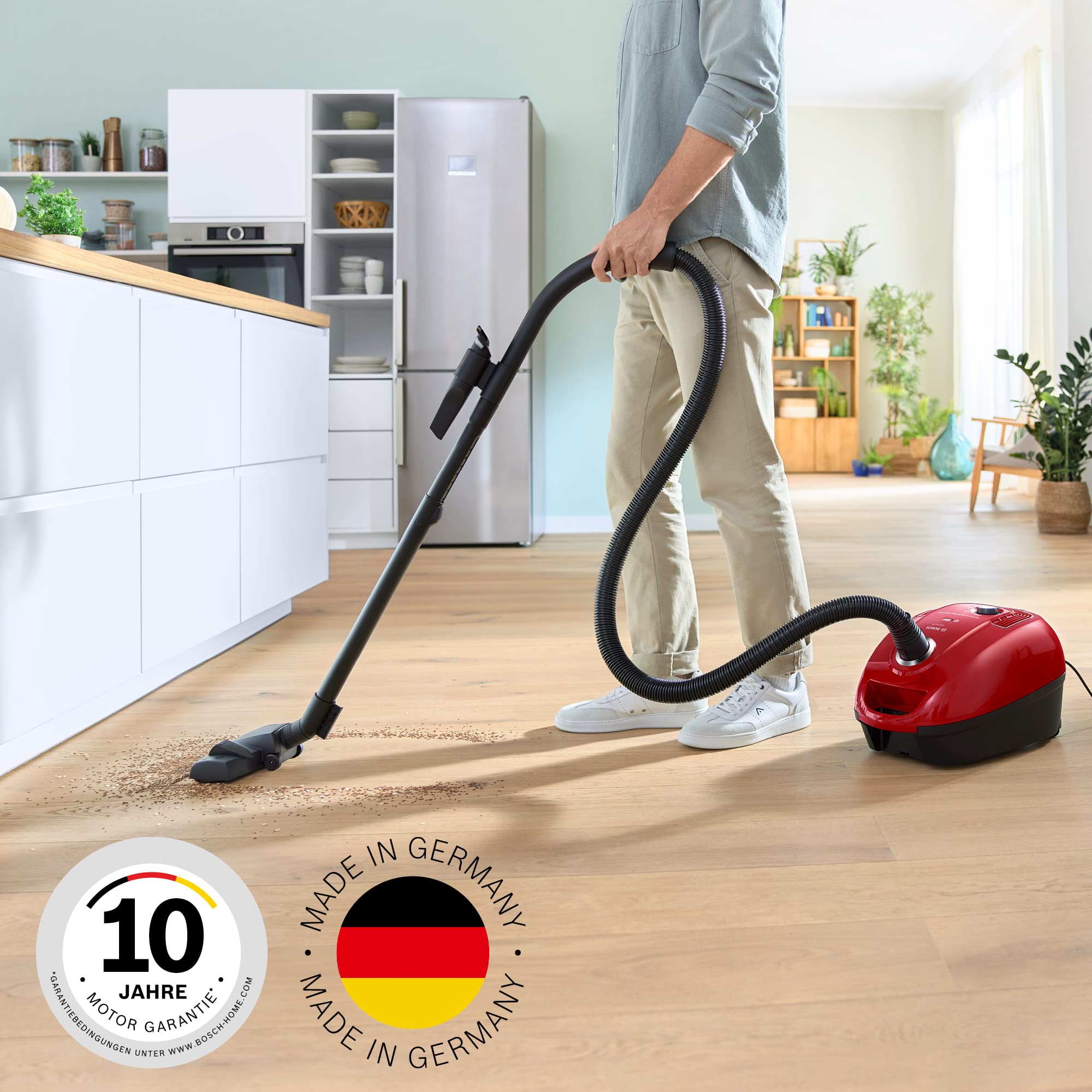 Bosch BGD38RD1H Staubsauger Bodenreinigung mit Beutel