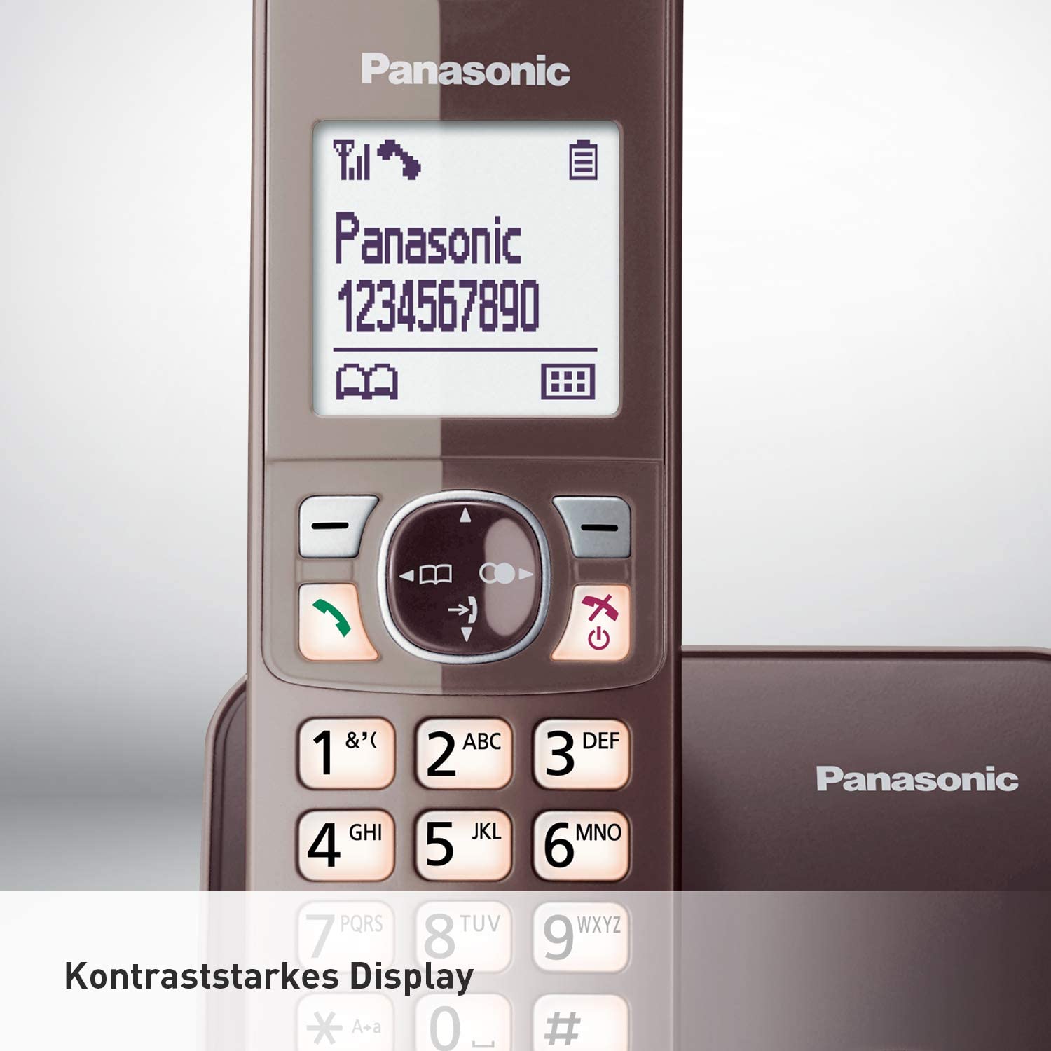 Panasonic KX-TG 6811 GA mocca-braun Schnurloses Telefon