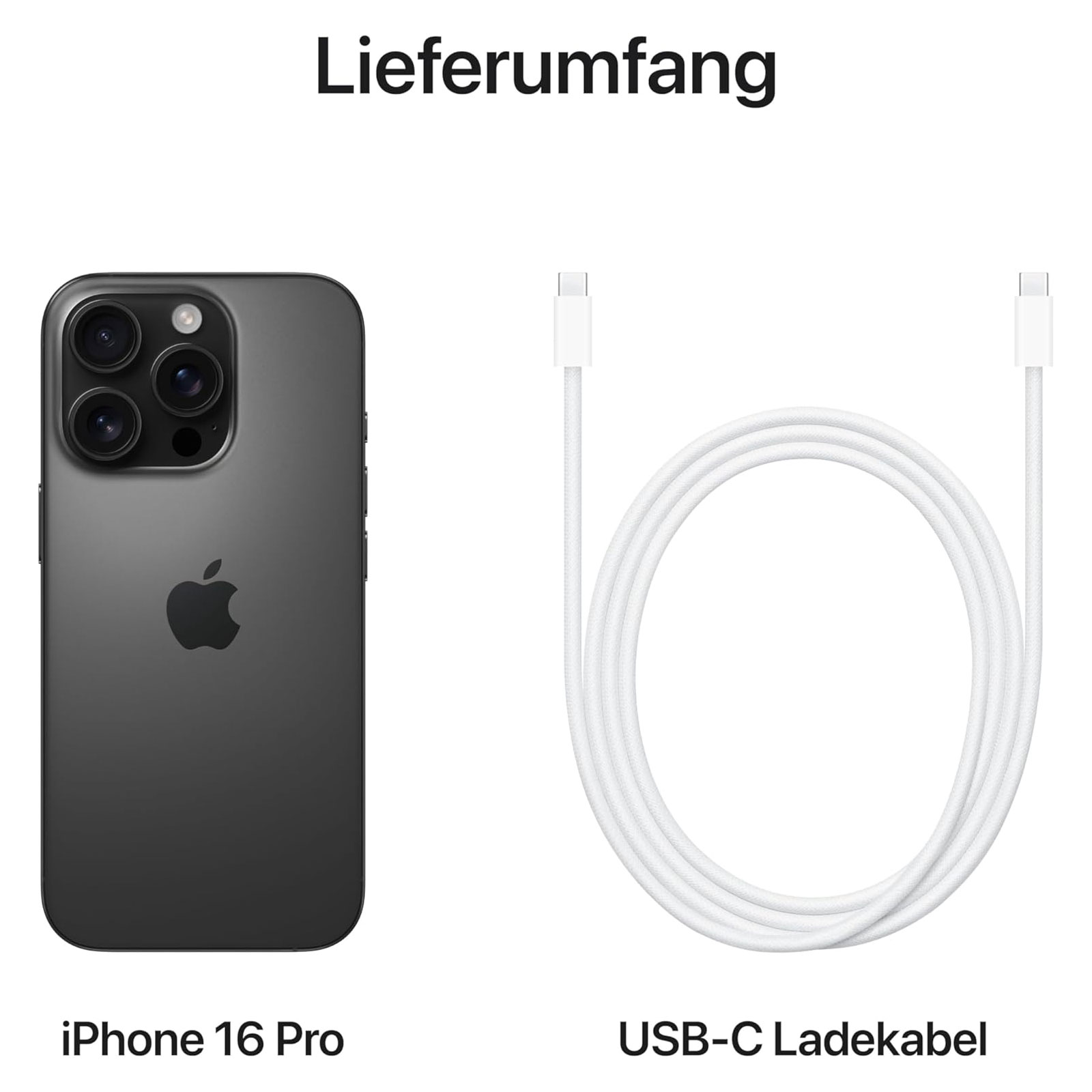 Apple iPhone 16 Pro 256GB Titan Schwarz