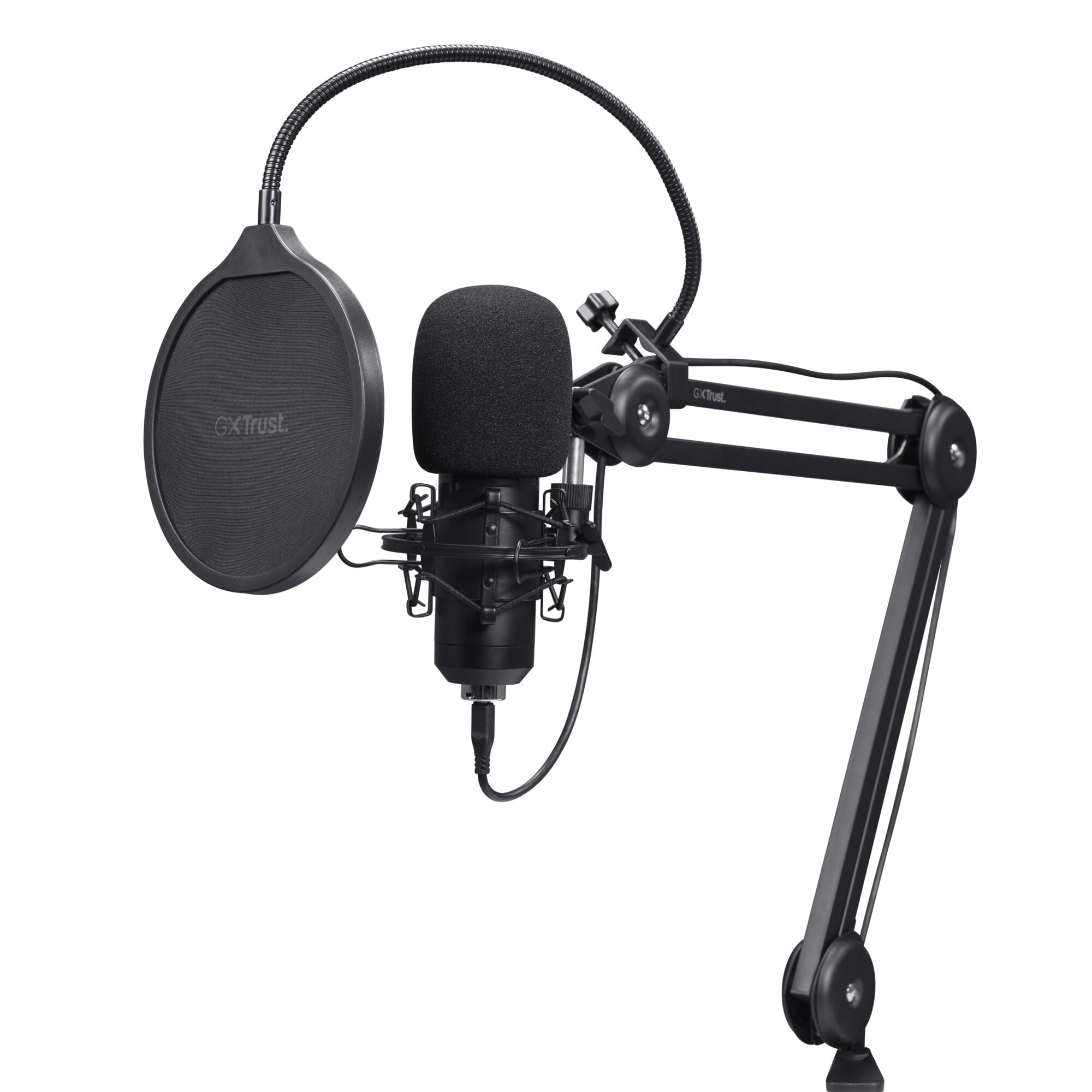 GXTrust 270 Emita II+ Mikrofon mit Arm, Windfilter und Popfilter