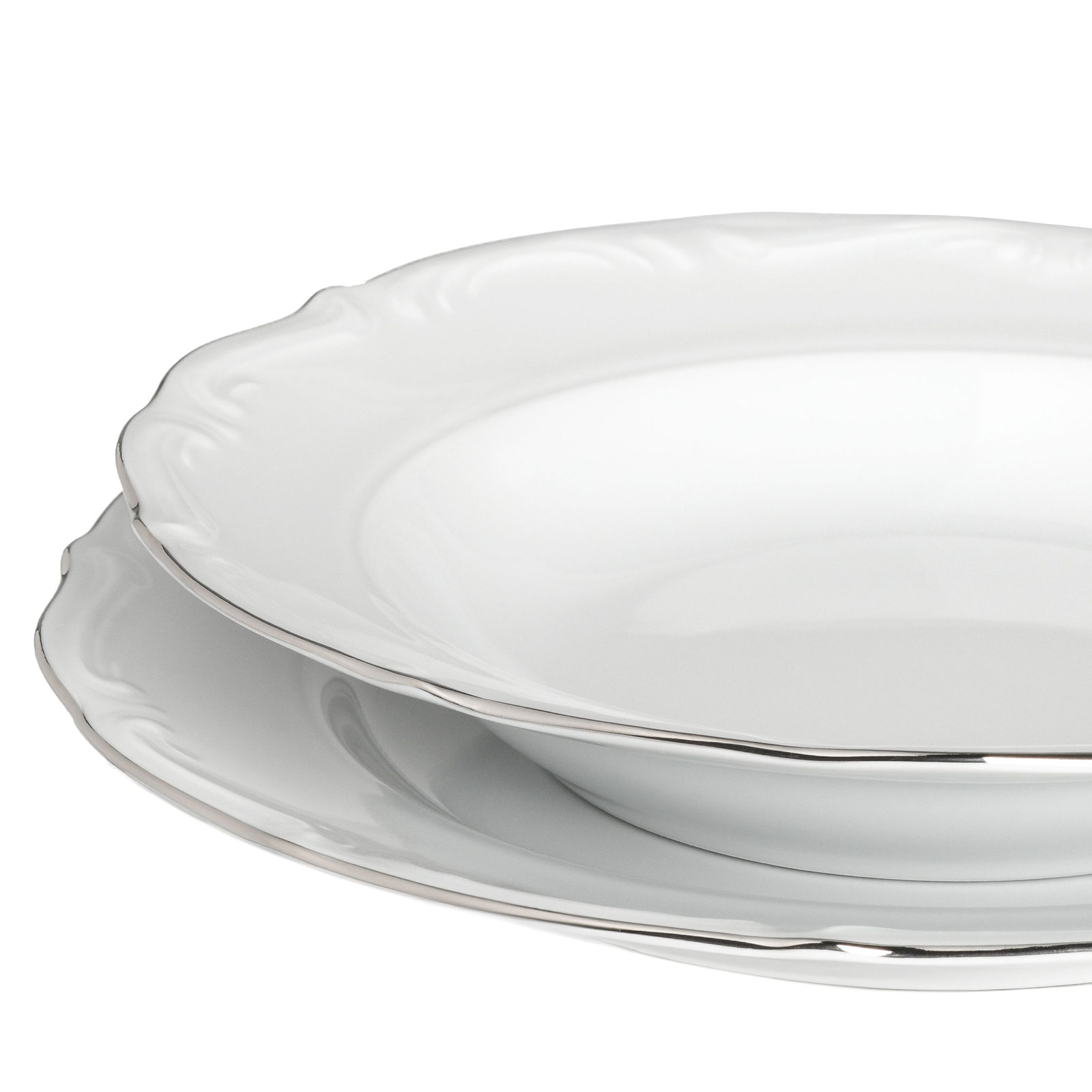 CreaTable, 24325, Serie Maria Theresia Platin, Teller Set 18-teilig