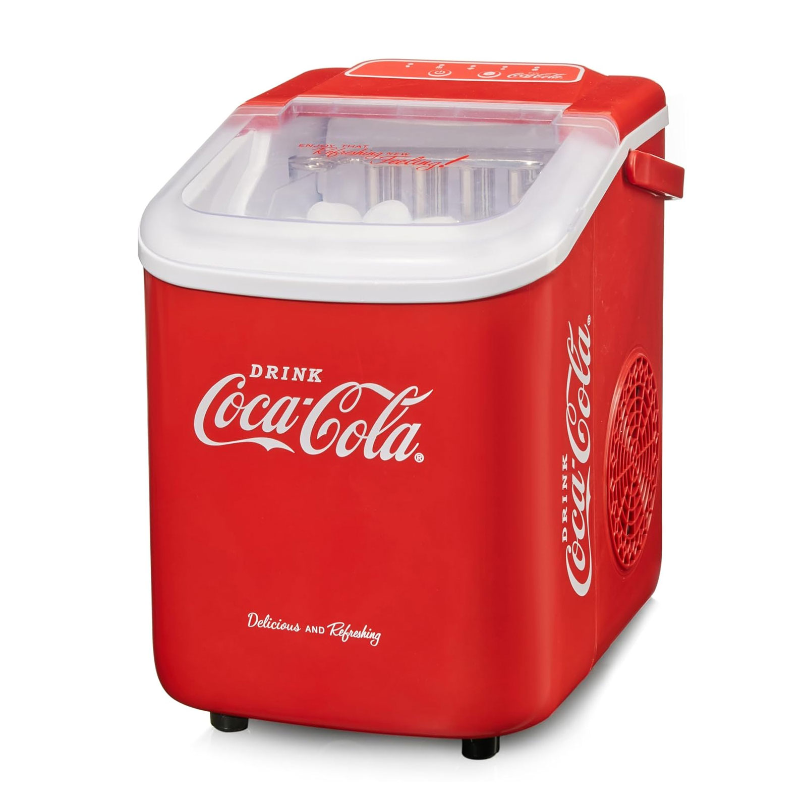 SALCO SEB-28CC COCA-COLA® Eiswürfelbereiter, Rot