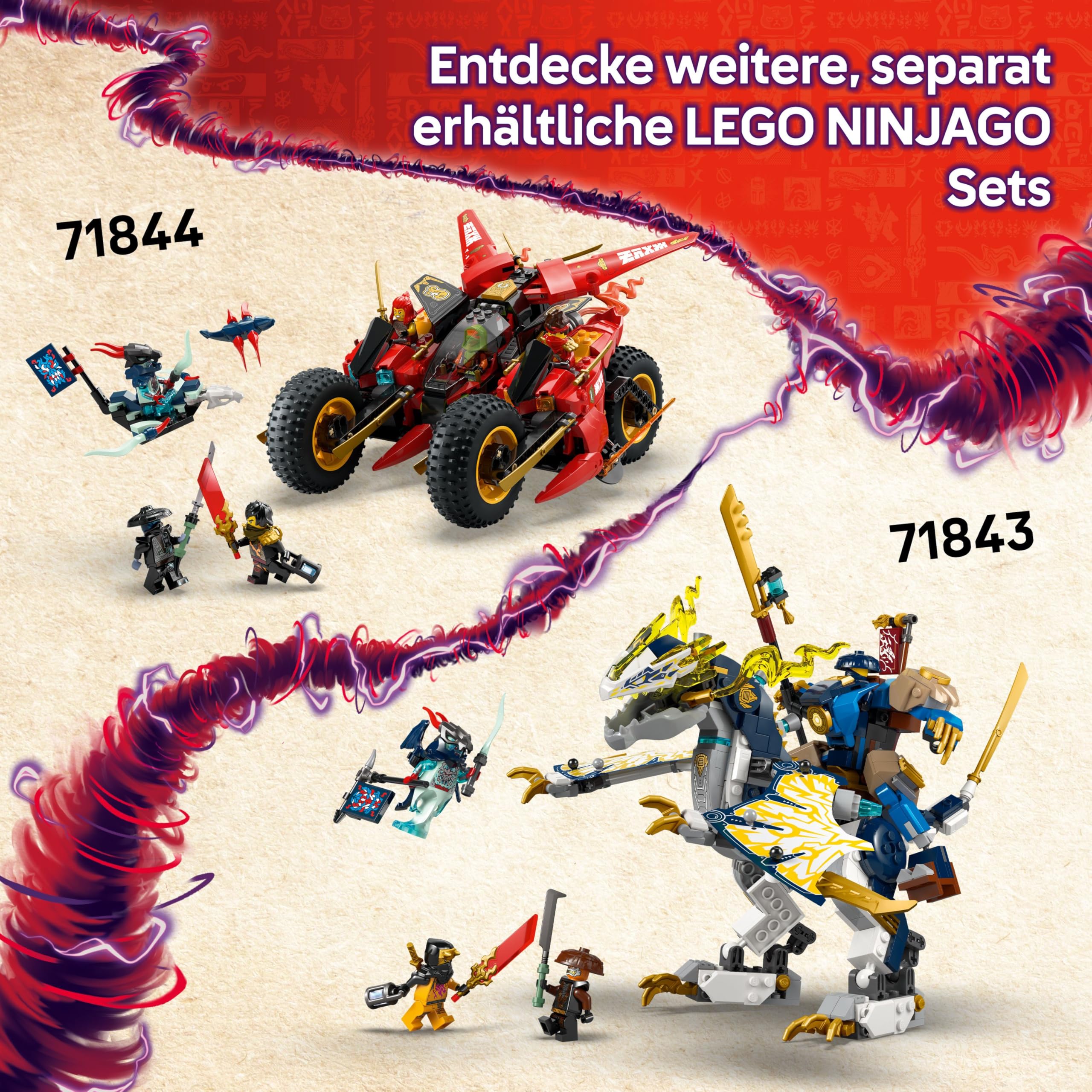 LEGO NINJAGO 2in1 Lloyds Jet-Mech - Spielzeug mit 5 Minifiguren 71845