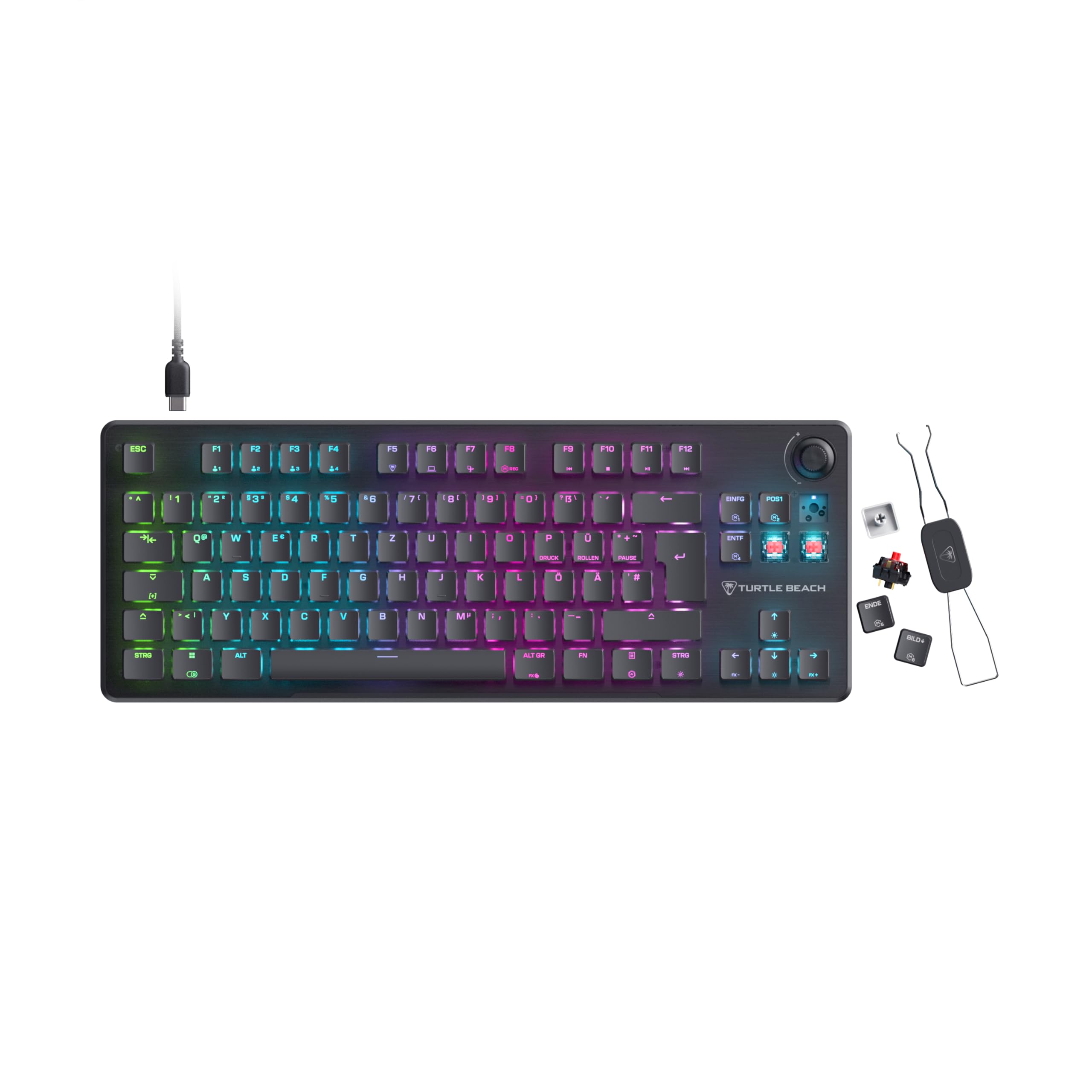 Turtle Beach Vulcan II TKL RGB Tenkeyless Mechanische Gaming-Tastatur