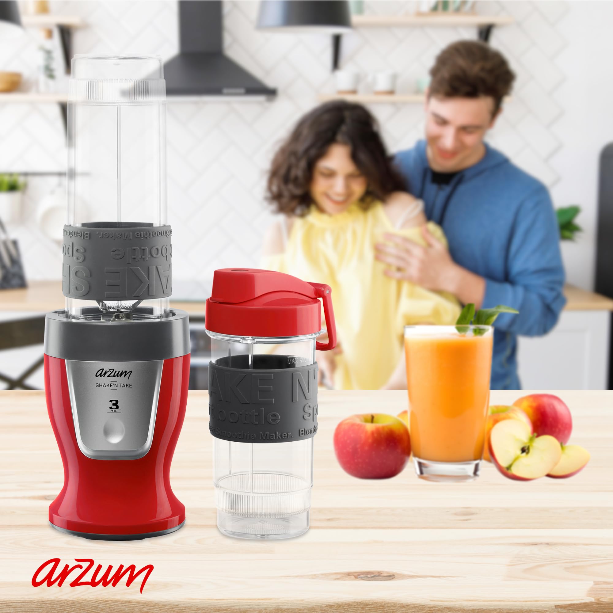 Arzum AR-1032-R Shake n' Take