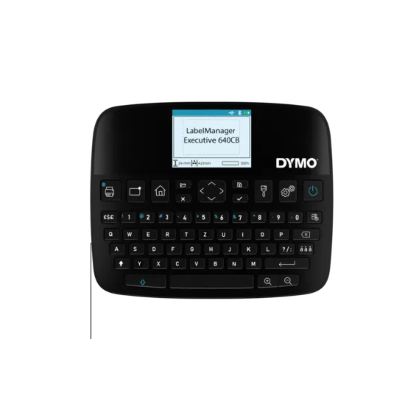 Dymo LabelManager 640CB 6/9/12/19/24mm D1-Bänder Qwertz Beschriftungsgerät