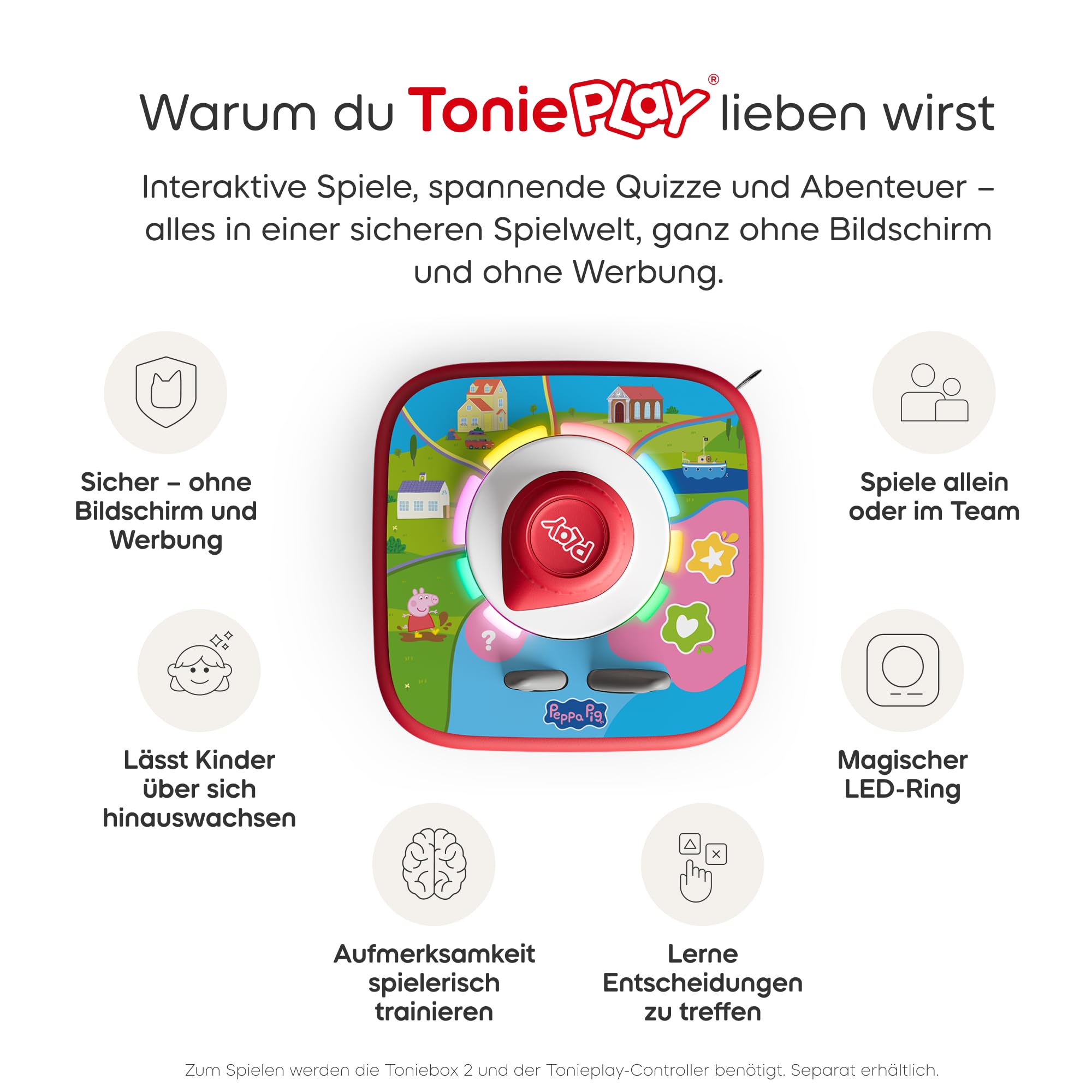tonies Tonieplay Game – Peppa Pig: EIN Spieltag mit Peppa