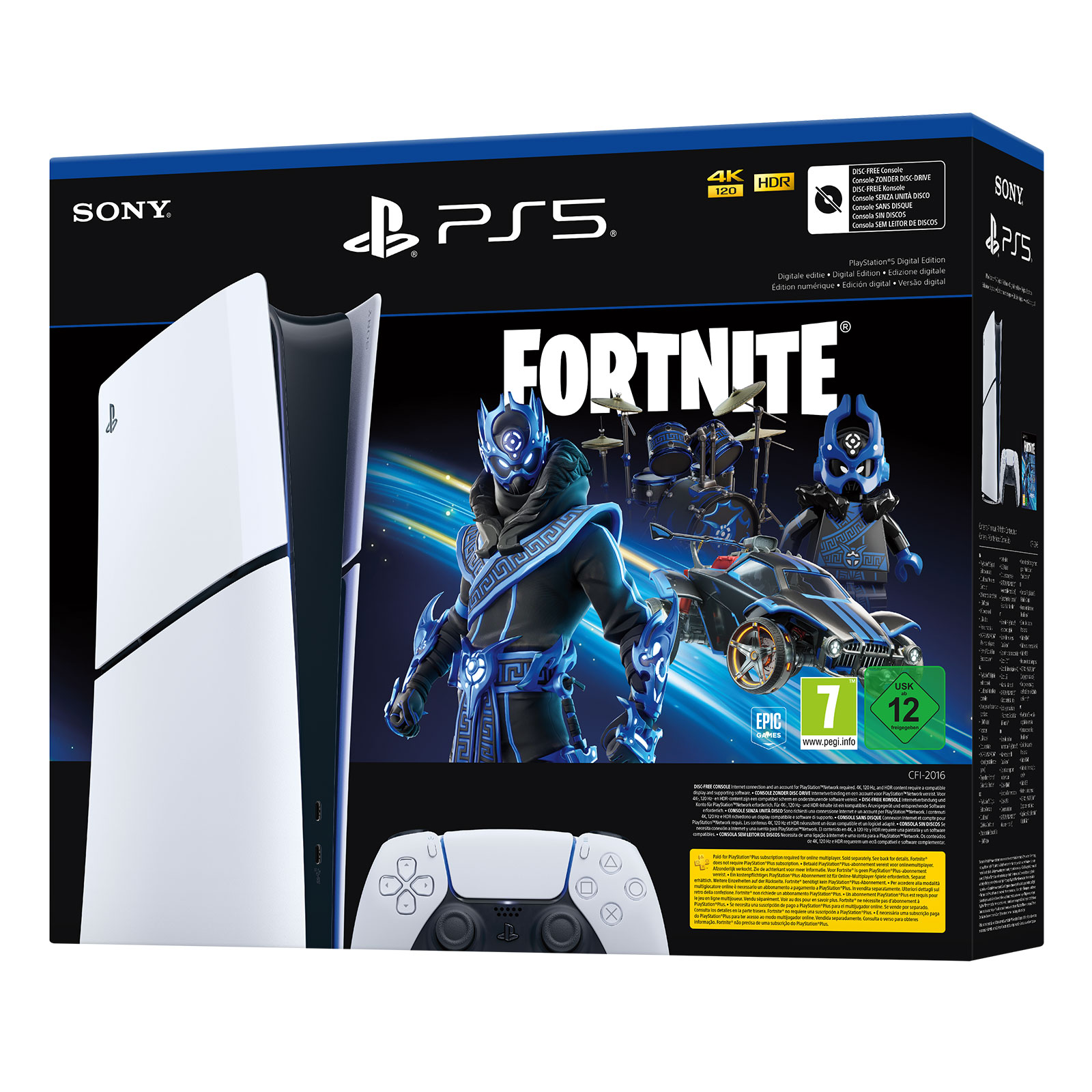 SONY PlayStation®5 Digital Edition - Fortnite® Cobalt Star Bundle (Modellgruppe - Slim)