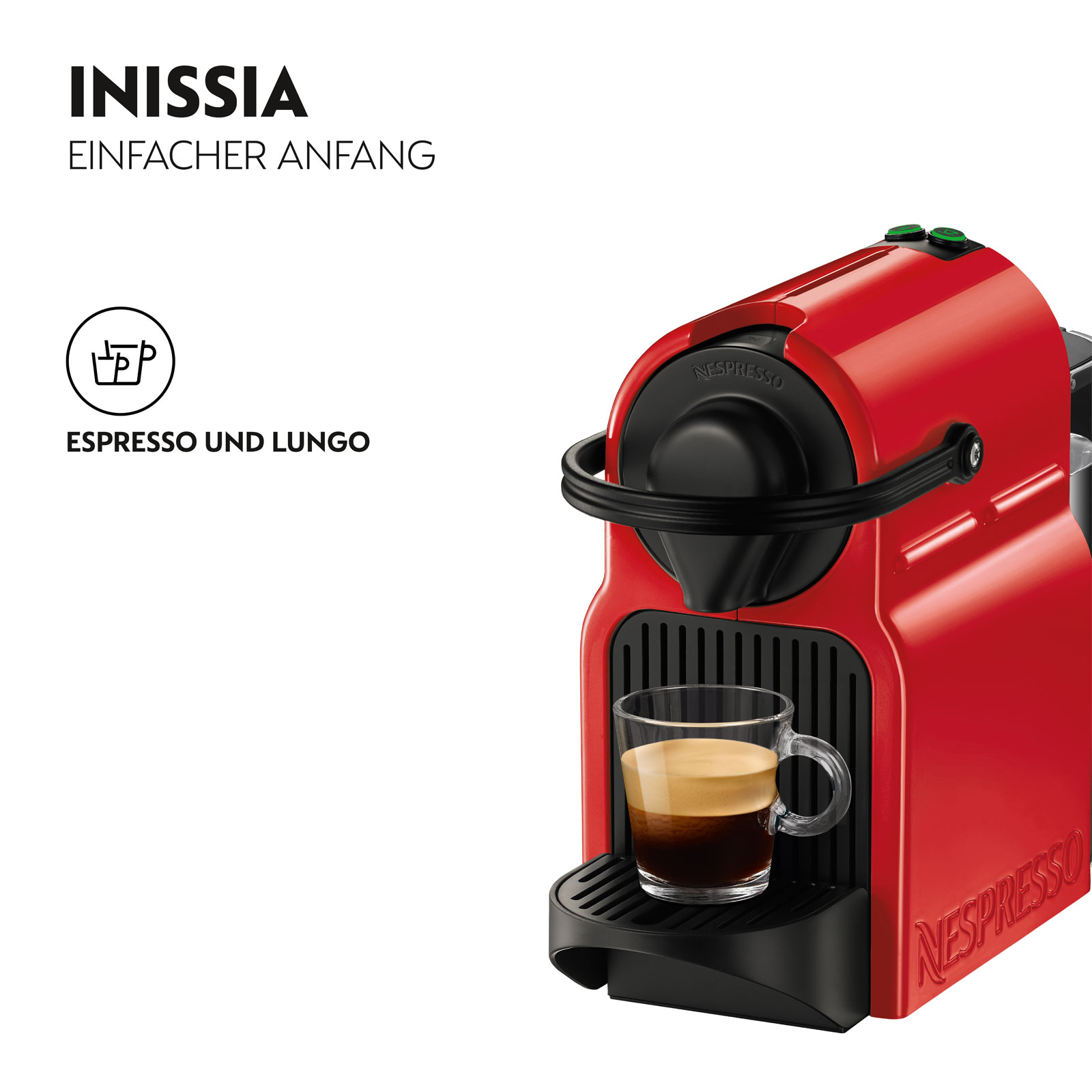 Krups XN 1005 Inissia Nespressoautomat rot