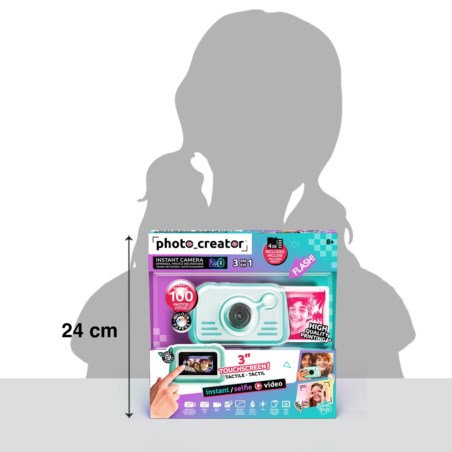 Canal Toys – Photo Creator – Sofortbildkamera in Blau für Kinder