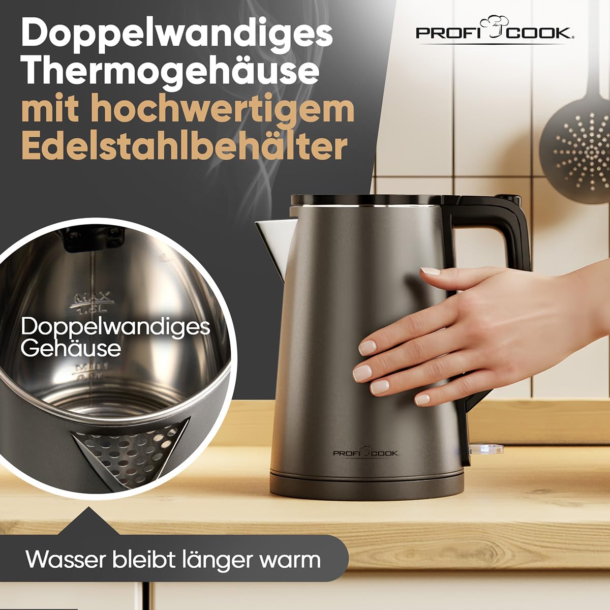 ProfiCook® Wasserkocher 1,5 Liter