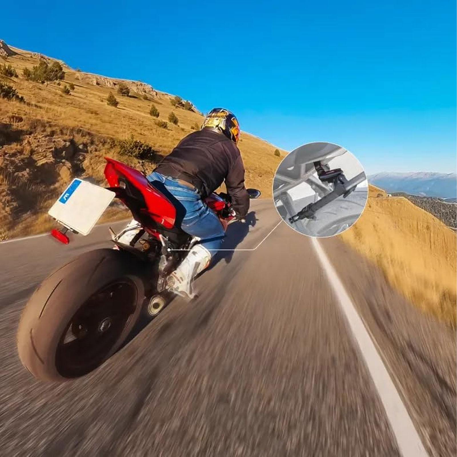 Insta360 Motorrad Selfie-Stick-Stützklemme