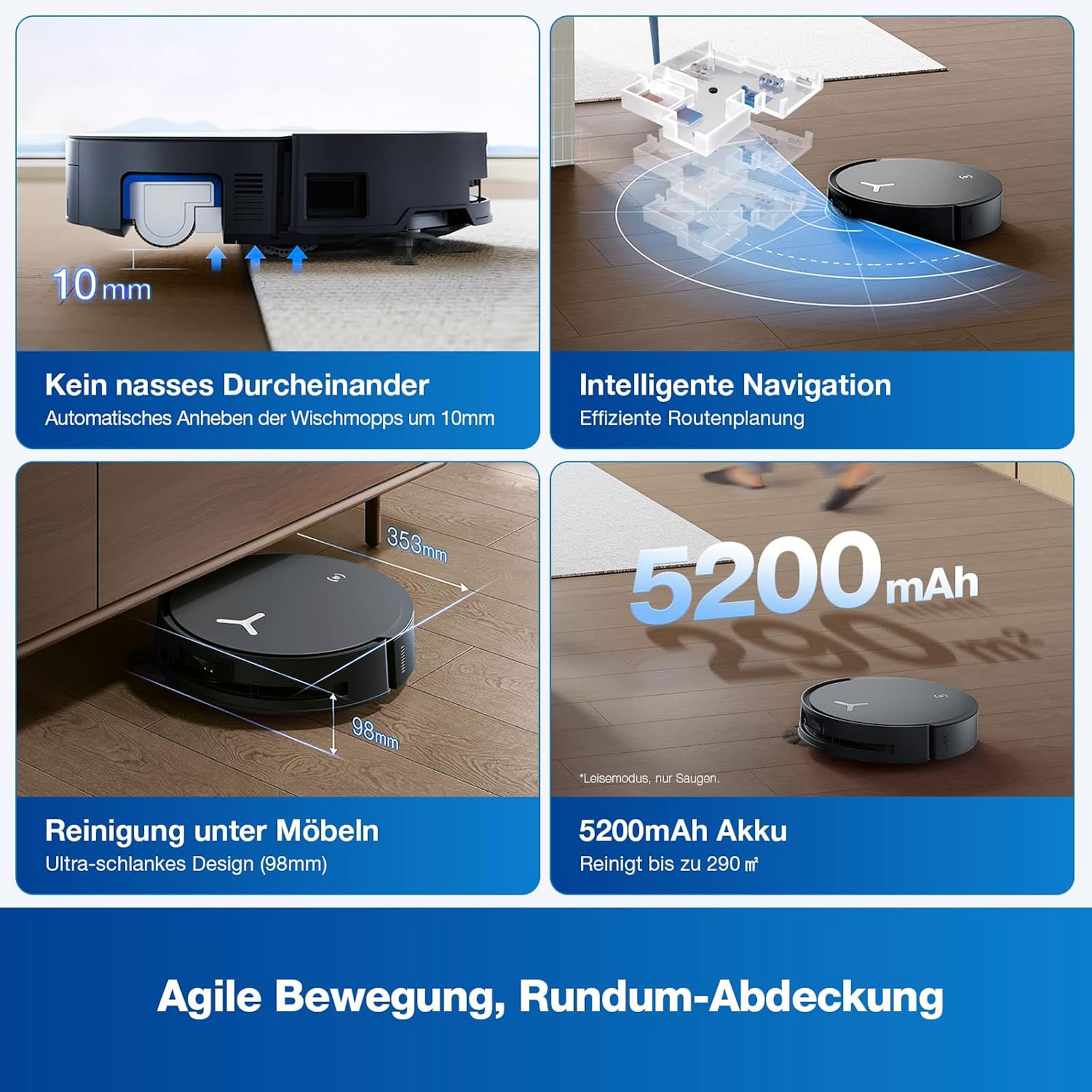 ECOVACS DEEBOT X8 OMNI BLACK EU Saugroboter ECOVACS DEEBOT X8 OMNI BLACK EU Saugroboter
