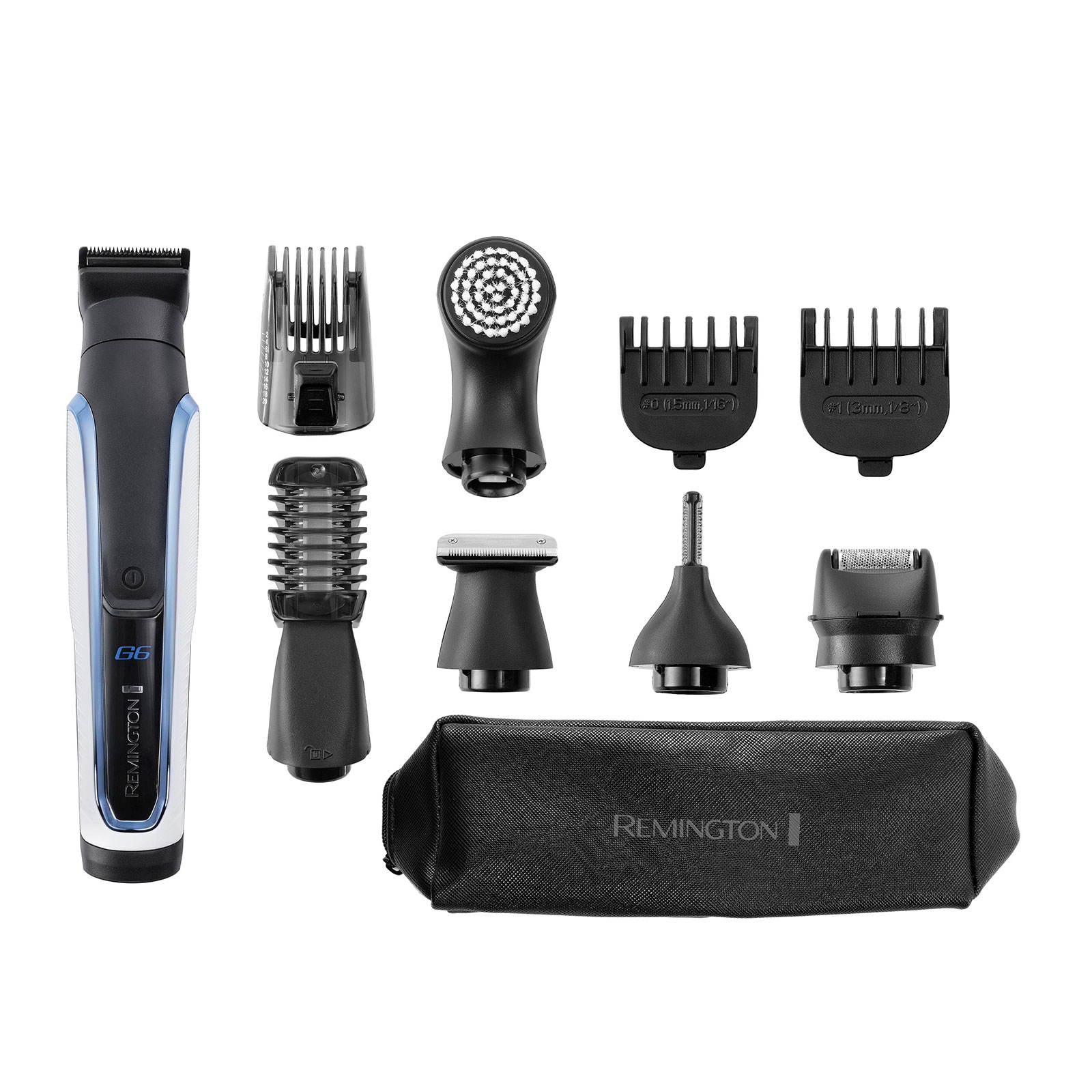 Remington PG 6000 Graphite Series G6 Multigroomer schwarz / weiß / blau Remington PG 6000 Graphite Series G6 Multigroomer schwarz / weiß / blau