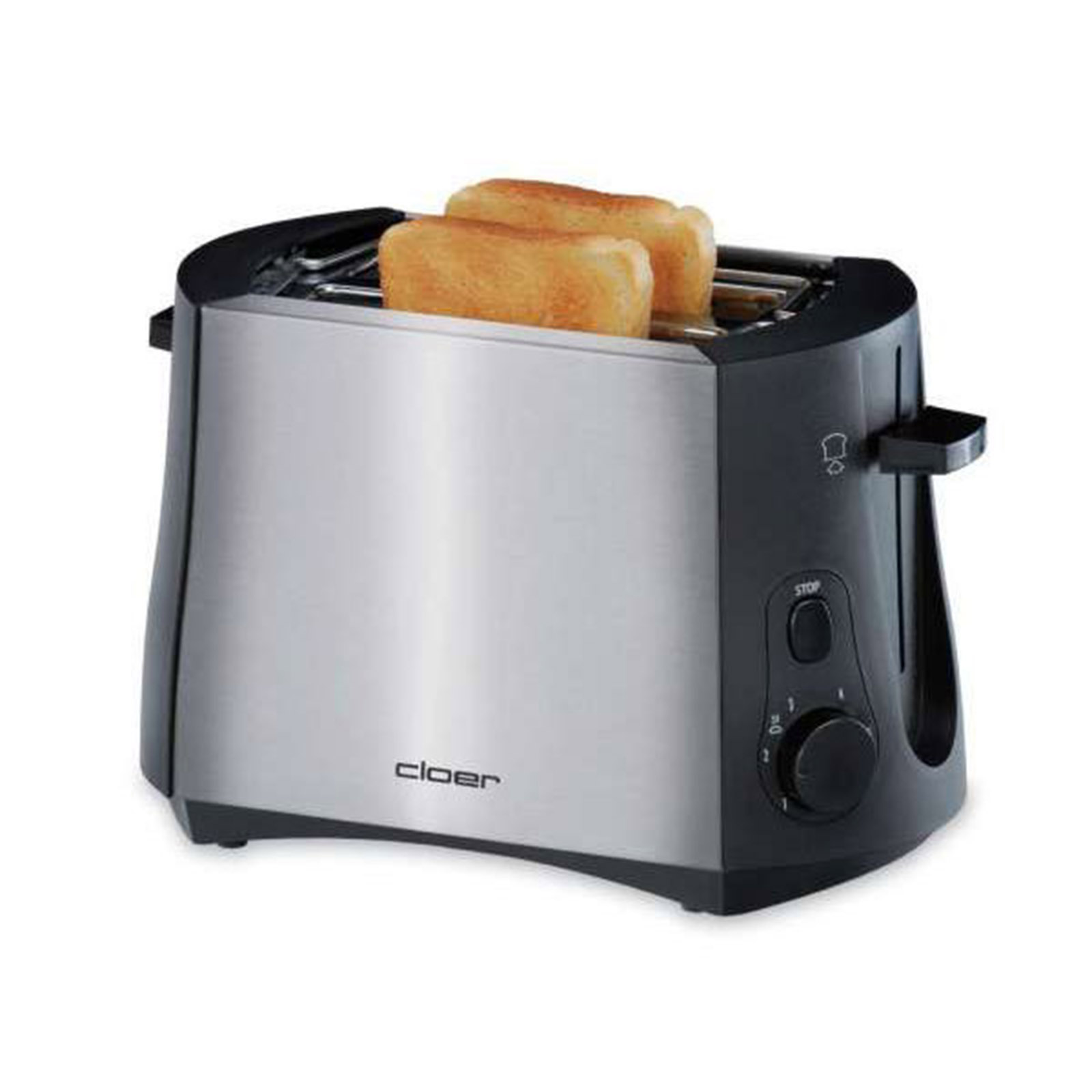 Cloer 3419 Toaster Toastautomat 2 Scheiben 900 Watt