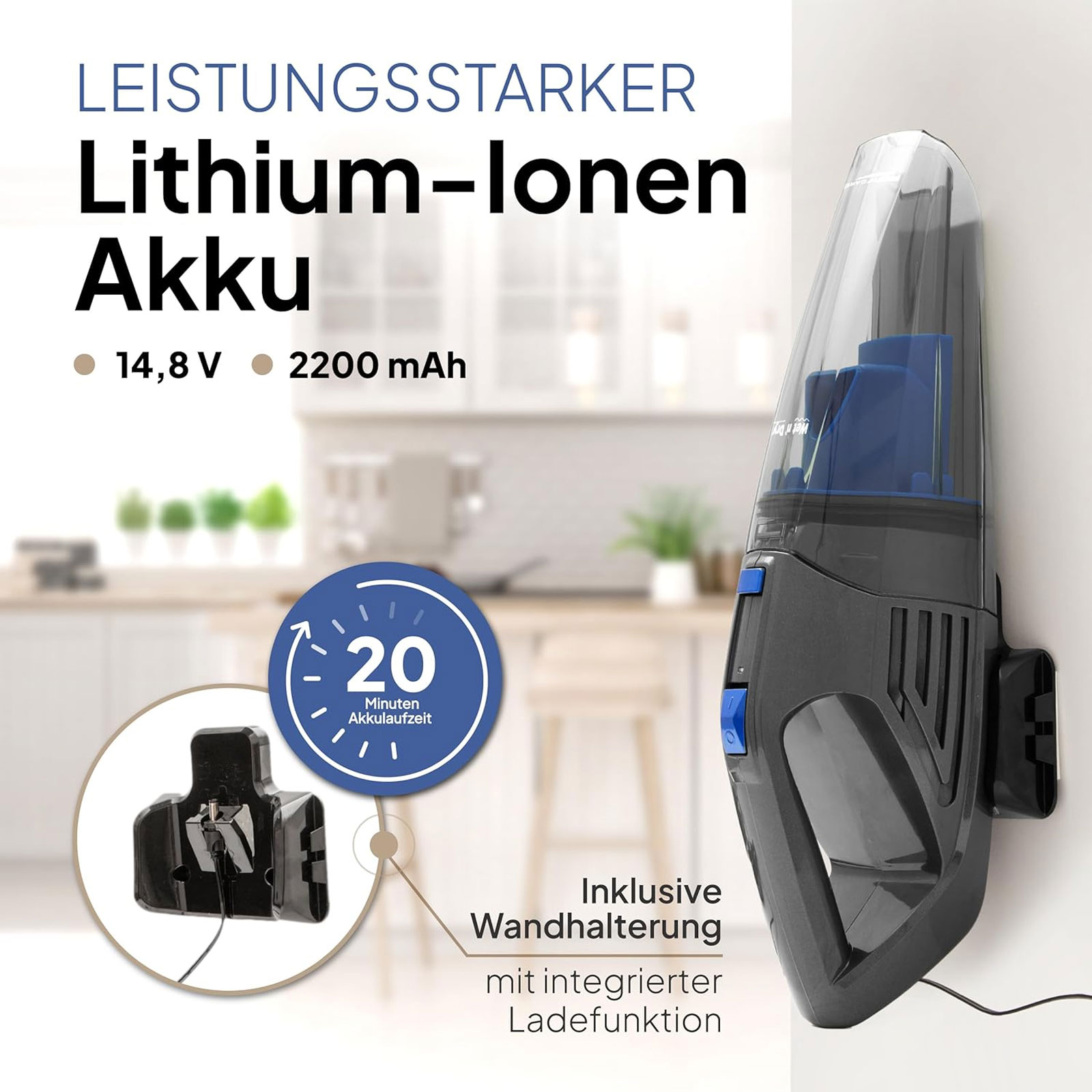 PROFI CARE PC-AKS 3034 Akku-Handstaubsauger ohne Stiel PROFI CARE PC-AKS 3034 Akku-Handstaubsauger ohne Stiel