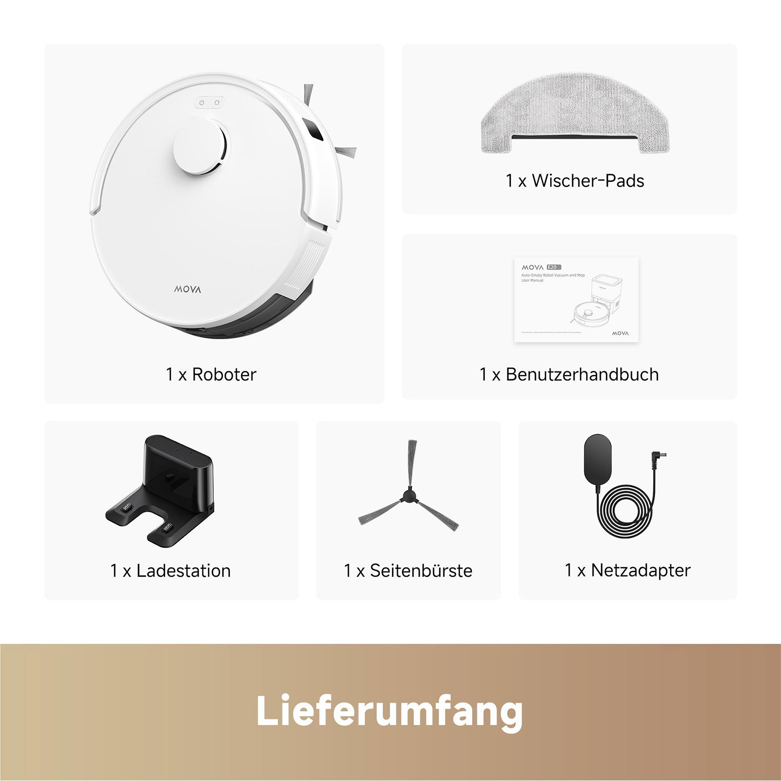 Dreame Mova E20 Saugroboter mit Wischfunktion