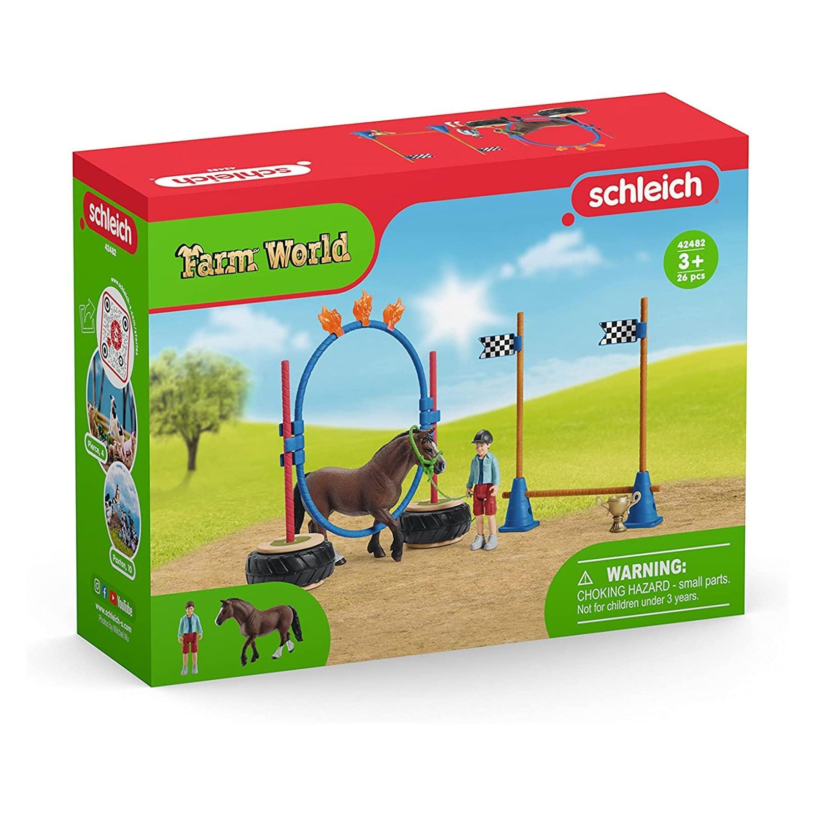 Schleich Pony Agility Rennen Spielfiguren-Set (42482)