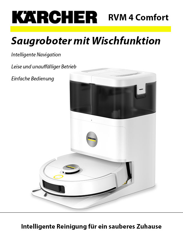 KÄRCHER RVM 4 Comfort Saugroboter mit Wischfunktion
