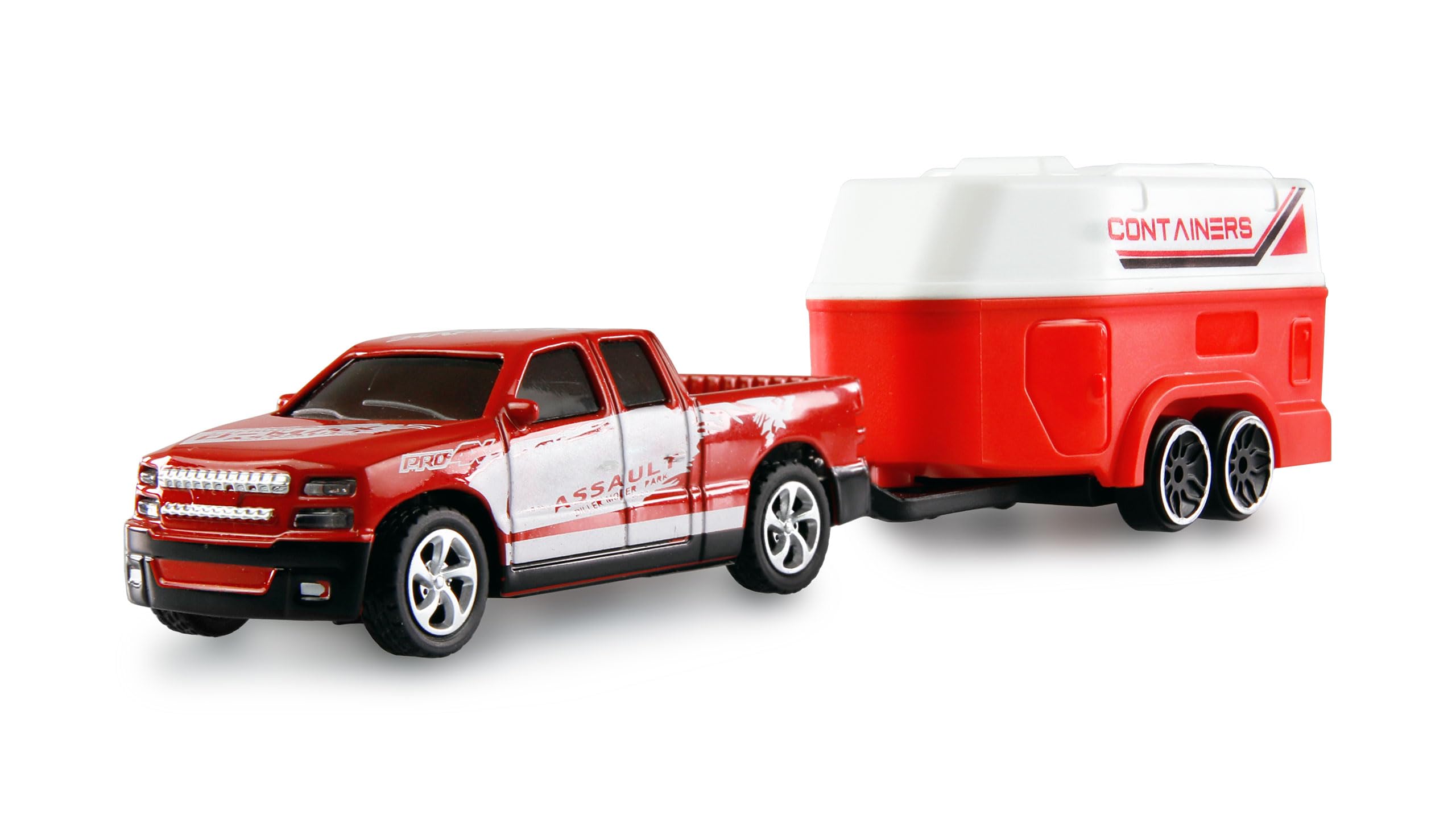 Amewi RC Pickup Die Cast ferngesteuert mit Pferdeanhänger 1:64 RTR
