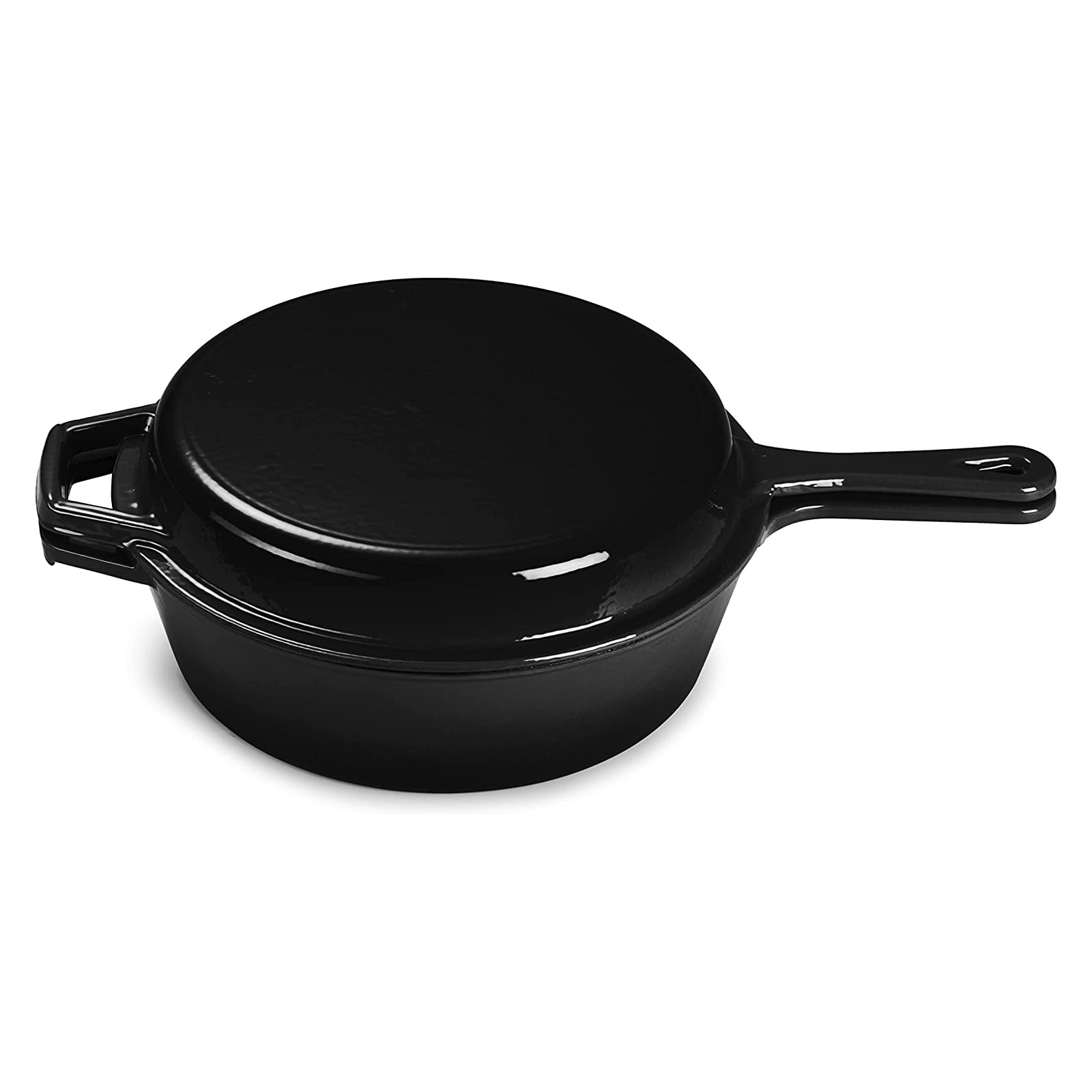 Echtwerk Schmortopf Grillpfanne 2-in-1 Set, Gusseisen Bräter mit Deckel, Gusseisentopf mit Emaille-Beschichtung BBQ Induktion Grau, 2,5 L Echtwerk Schmortopf Grillpfanne 2-in-1 Set, Gusseisen Bräter mit Deckel, Gusseisentopf mit Emaille-Beschichtung BBQ Induktion Grau, 2,5 L