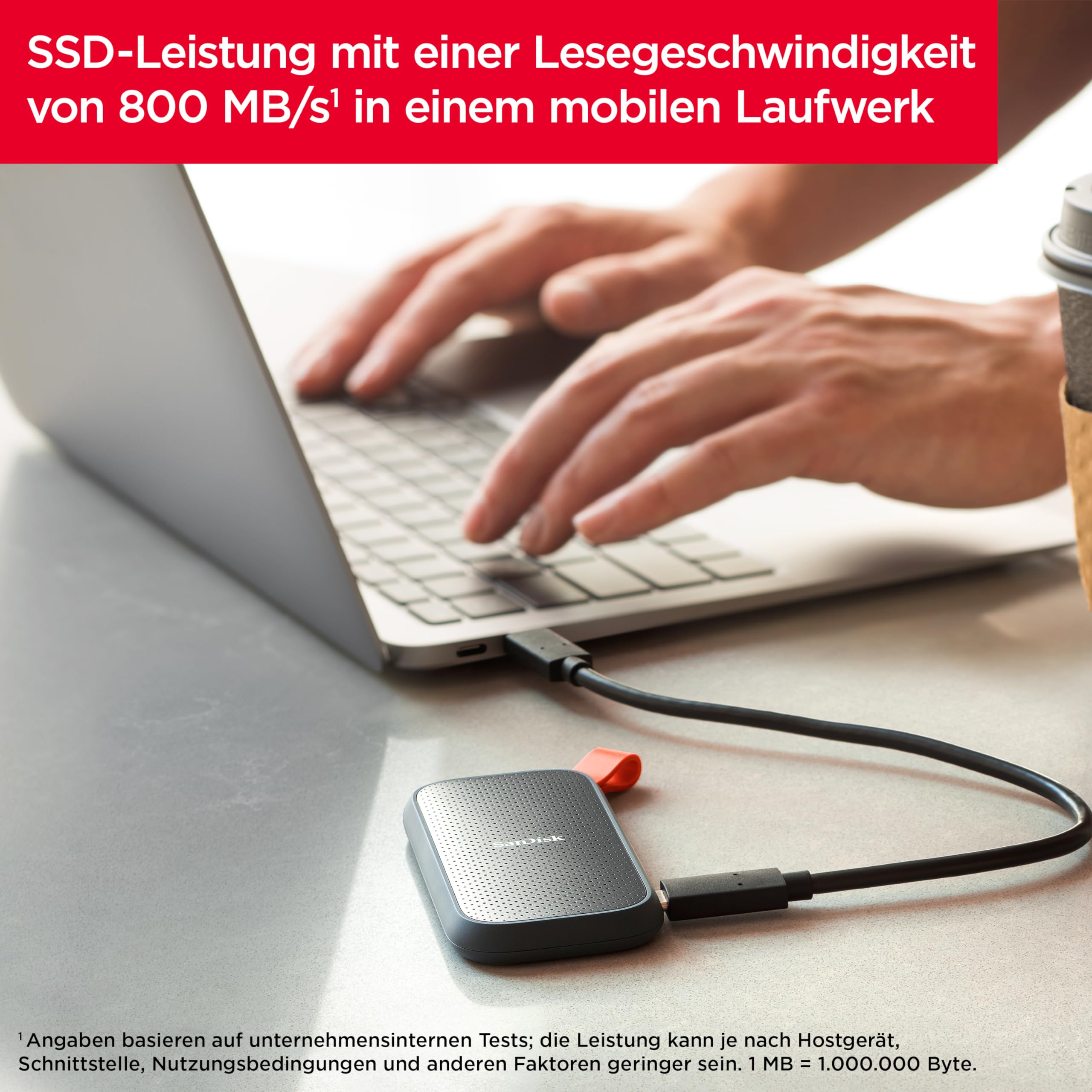 SANDISK Portable SSD 1 TB Externe SSD-Festplatte