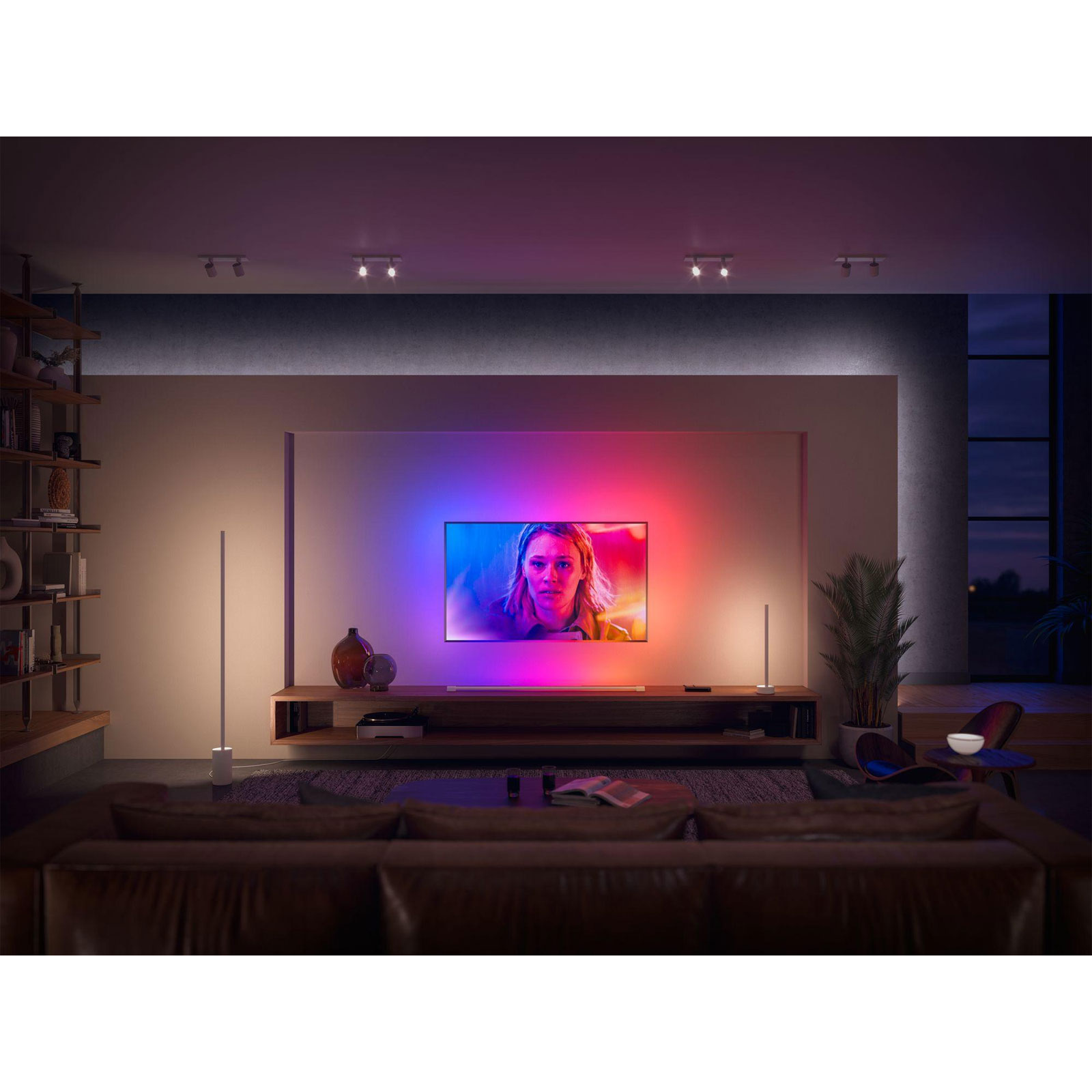 Philips Hue Gradient Signe Stehleuchte, Schwarz