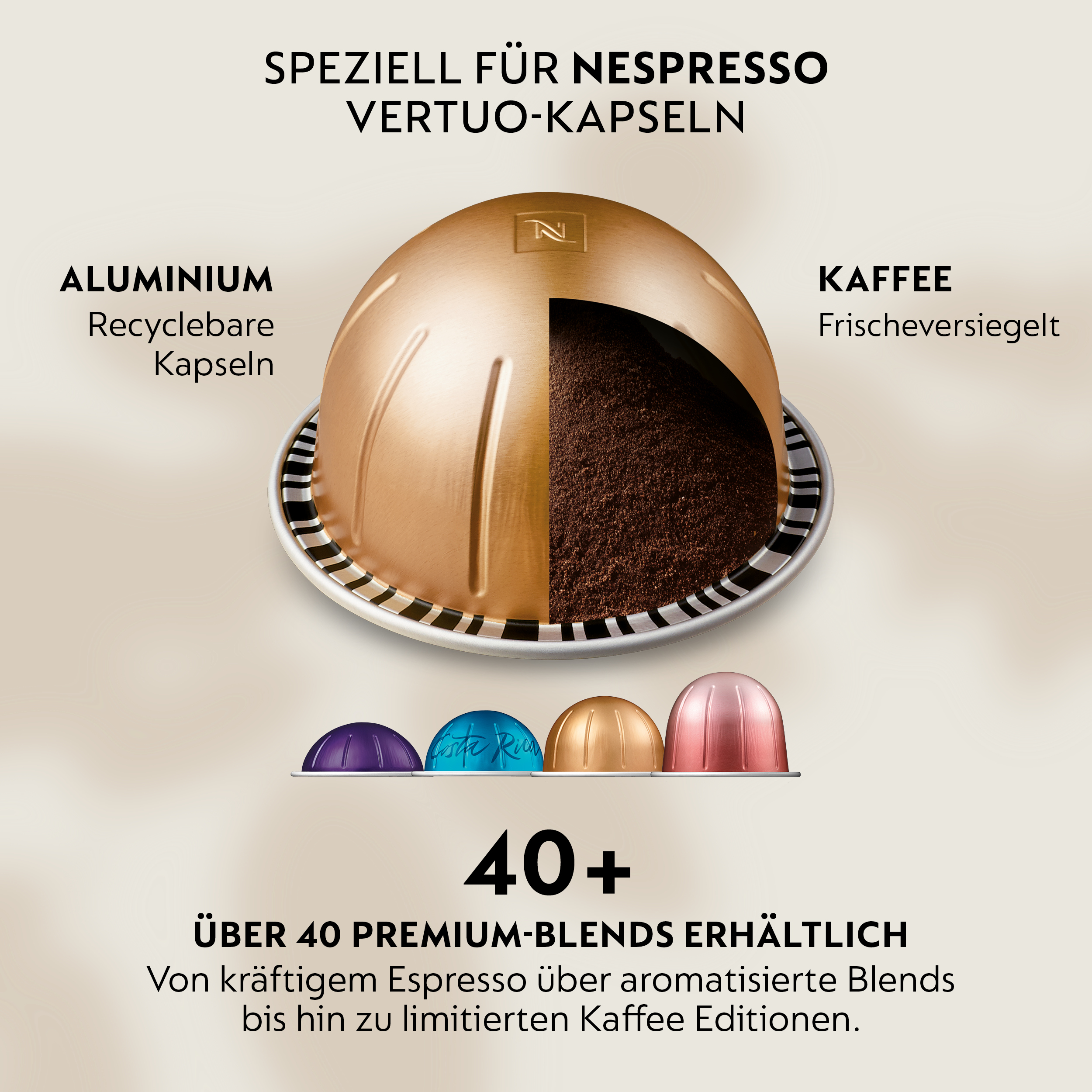 Nespresso Vertuo Up ENV200.GY Kapselkaffeemaschine für 7 Tassengrößen