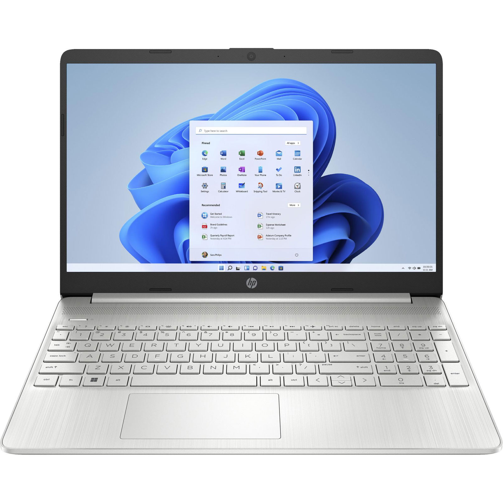HP Notebook 15s-eq2677ng, 15,6 Zoll, Full HD, AMD Ryzen 7 5700U, 16 GB, 1 TB SSD