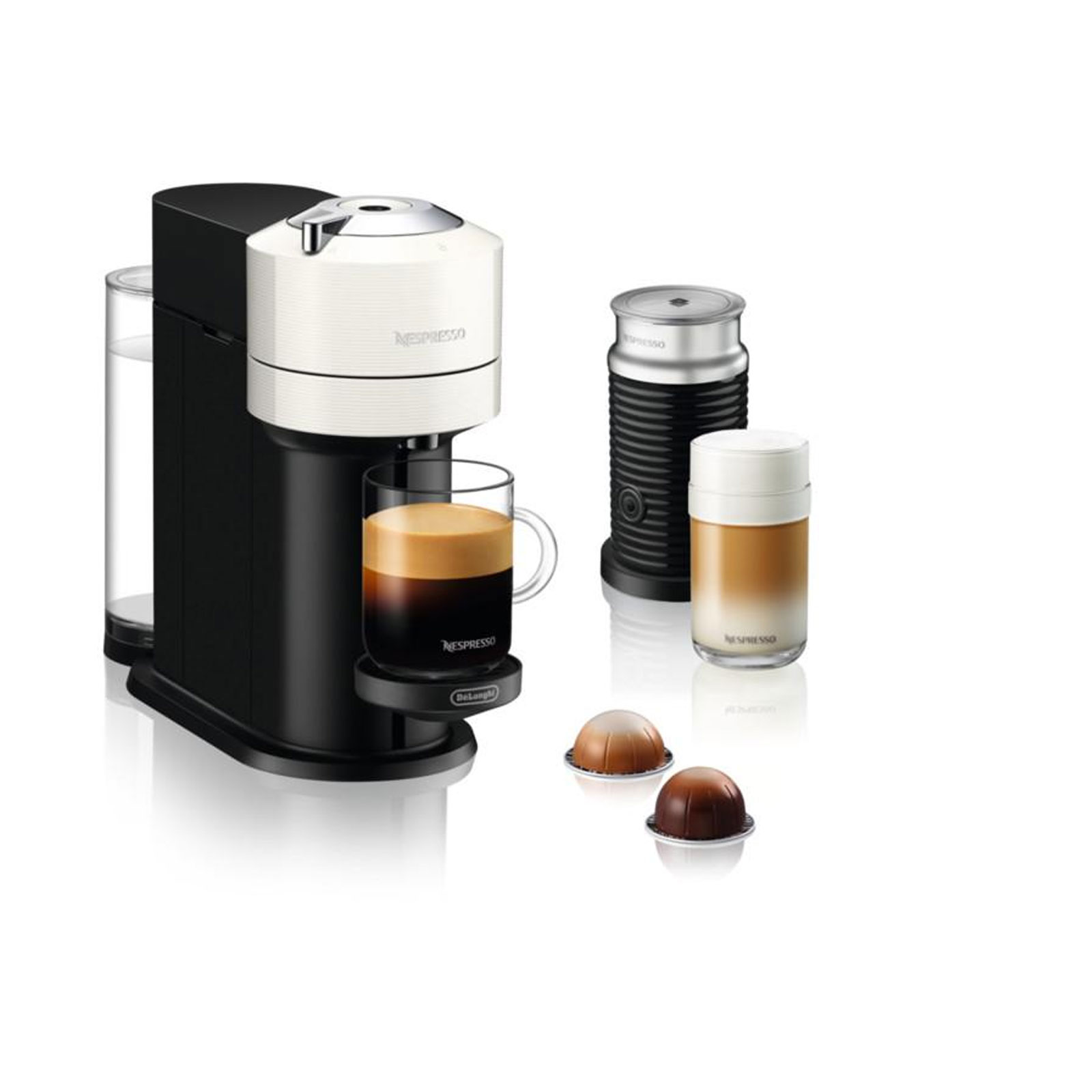 Delonghi Nespresso-Kapselmaschine Vertuo Next inkl. Aeroccino 3 + 50 NESPRESSO Vertuo Kapseln