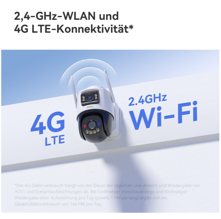 Imou AOV Dual Kit 5+5mp mit Solarpanel aussen Schwarz Weiss