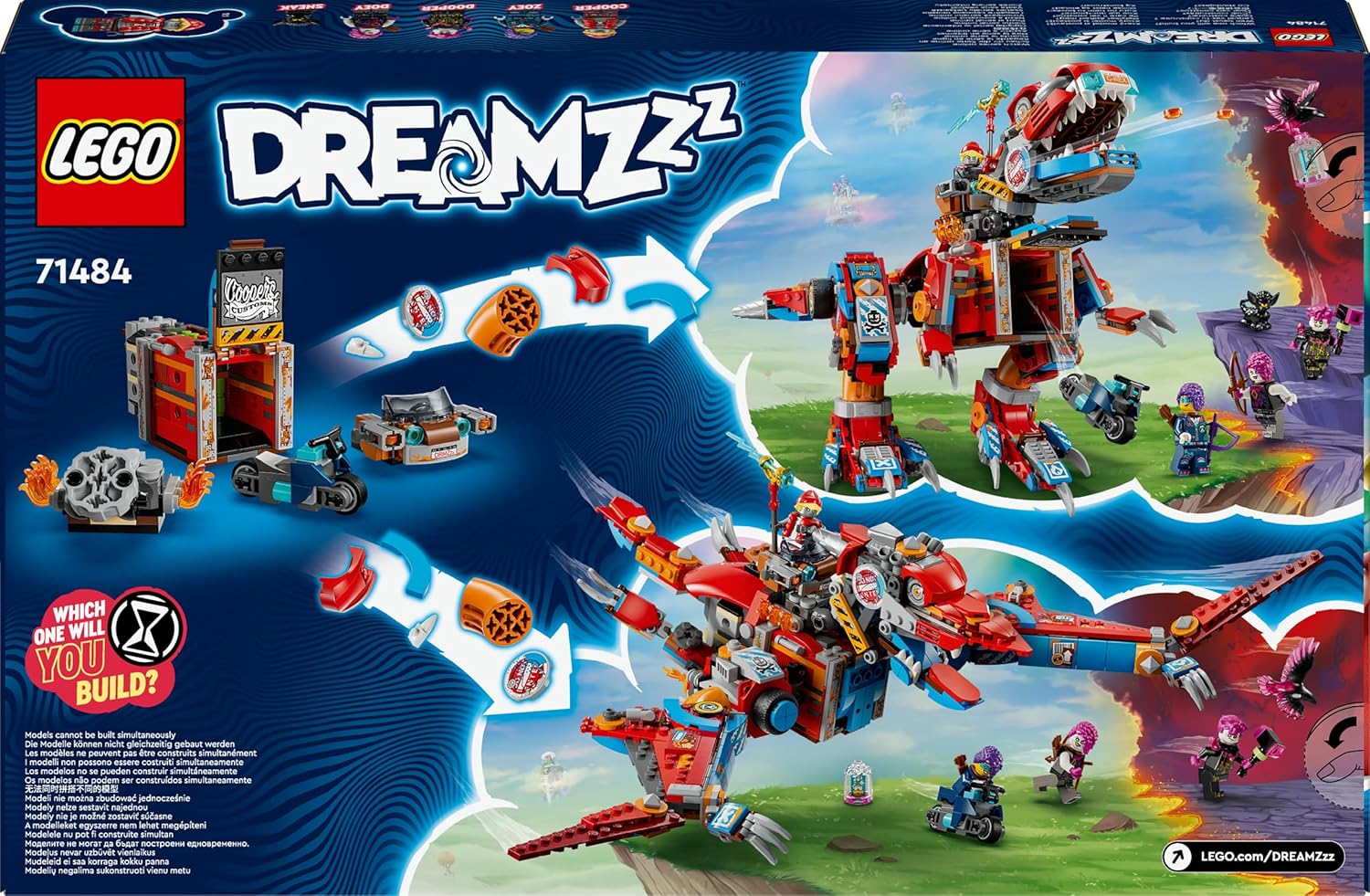 LEGO DREAMZzz 2-in-1 Coopers Dino-Mech C-Rex 71484