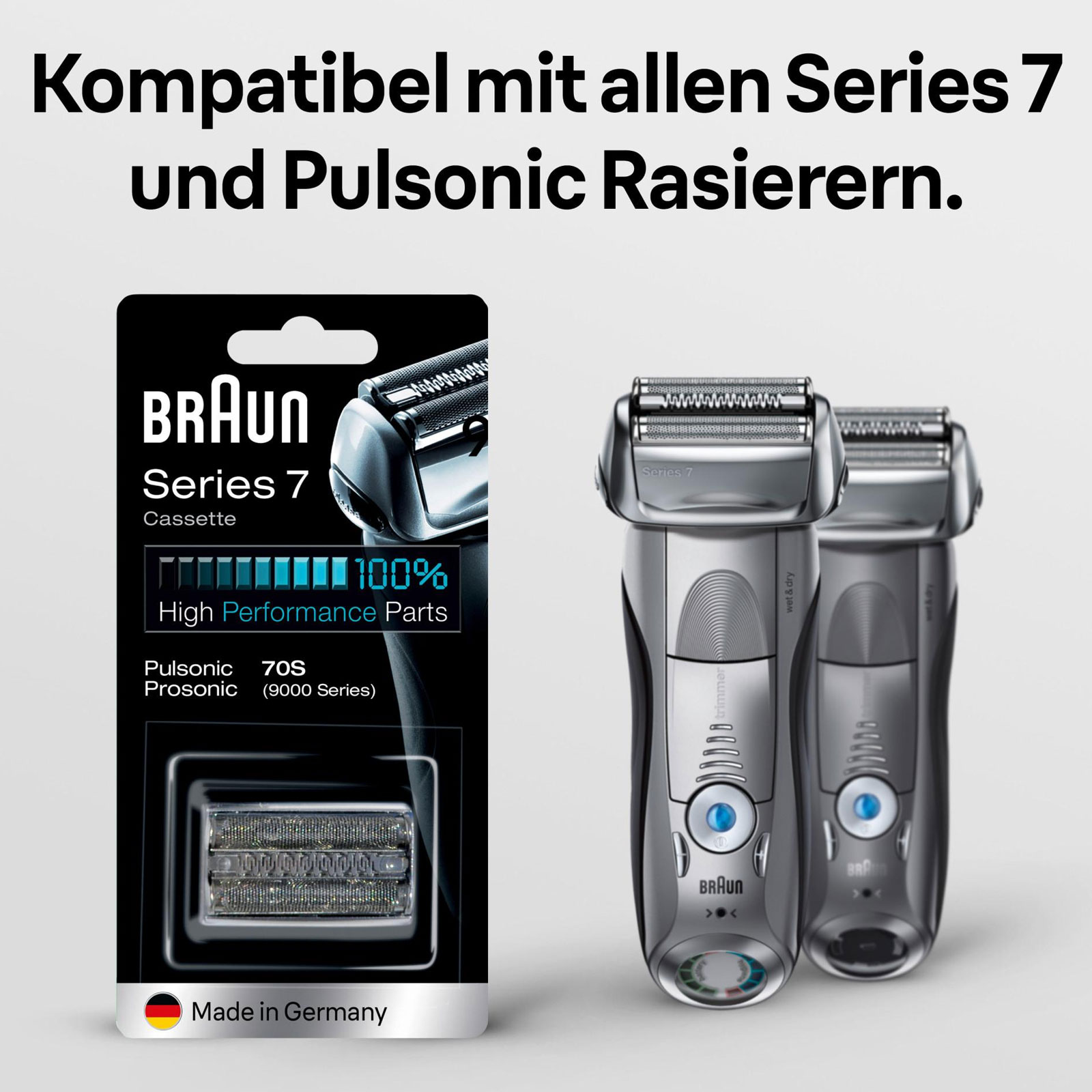 BRAUN Kombipack KP 70S Silber NEU