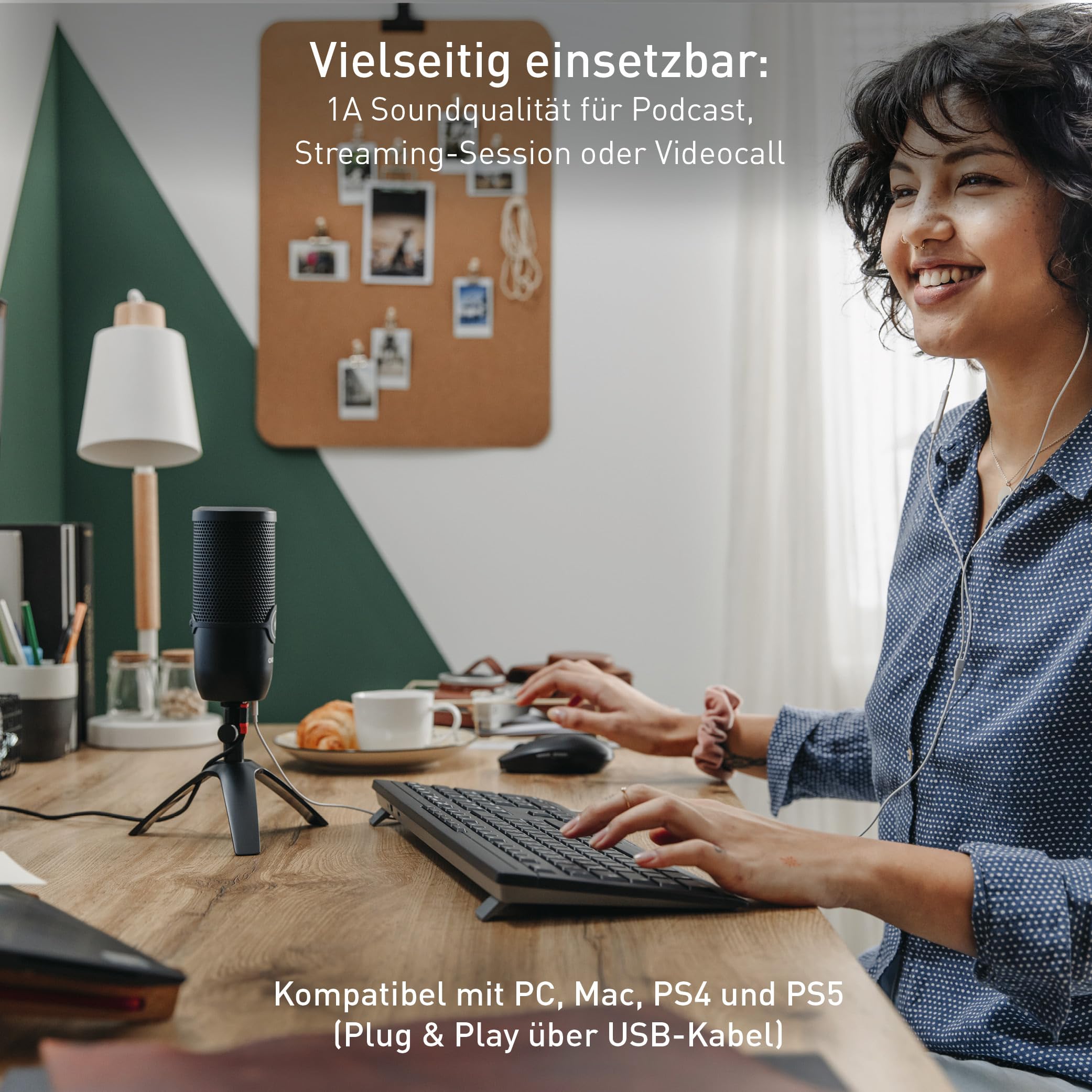 CHERRY UM 3.0, USB-Mikrofon für Podcast