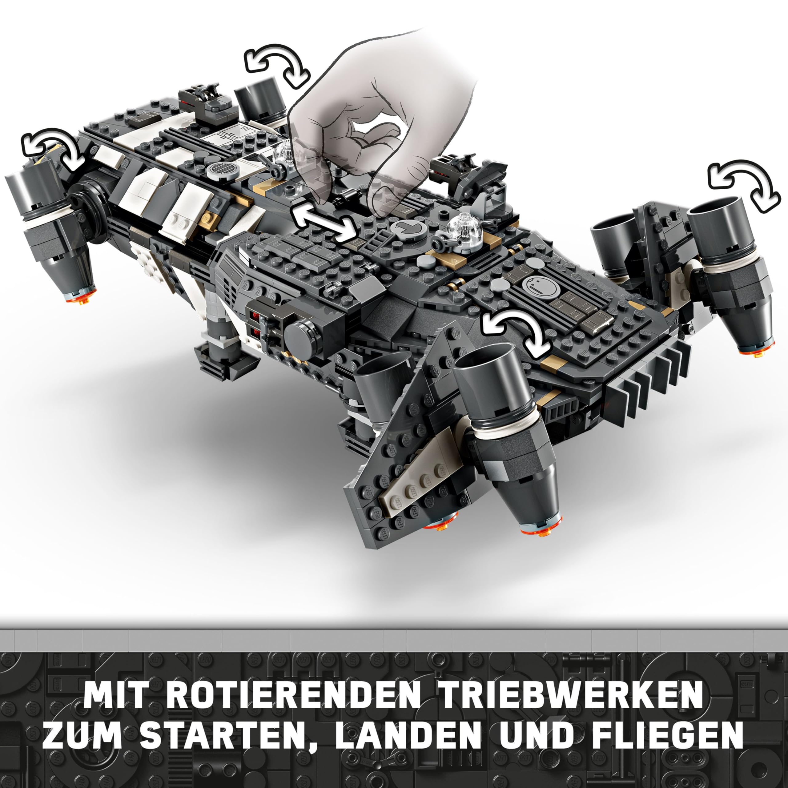 LEGO Star Wars: Skeleton Crew Die Onyx Cinder, Spielzeug-Sternenschiff