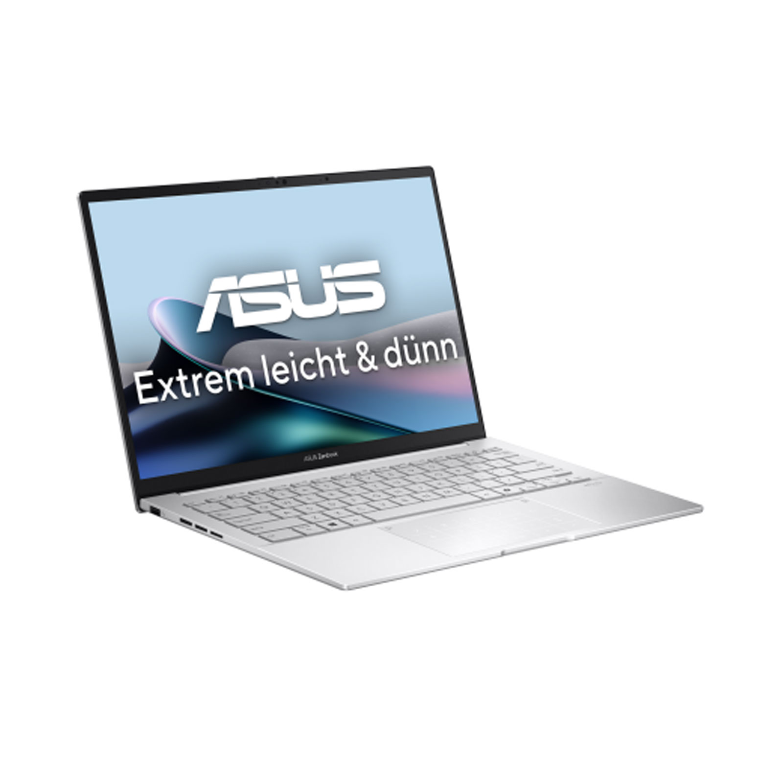 ASUS Zenbook 14 UX3405CA-PP221W, 14 Zoll, WQXGA+, OLED, Intel Core Ultra 9 285H, 16GB, 1TB SSD, Intel Arc (Foggy Silver, 16:10, 120Hz, 0,2ms)
