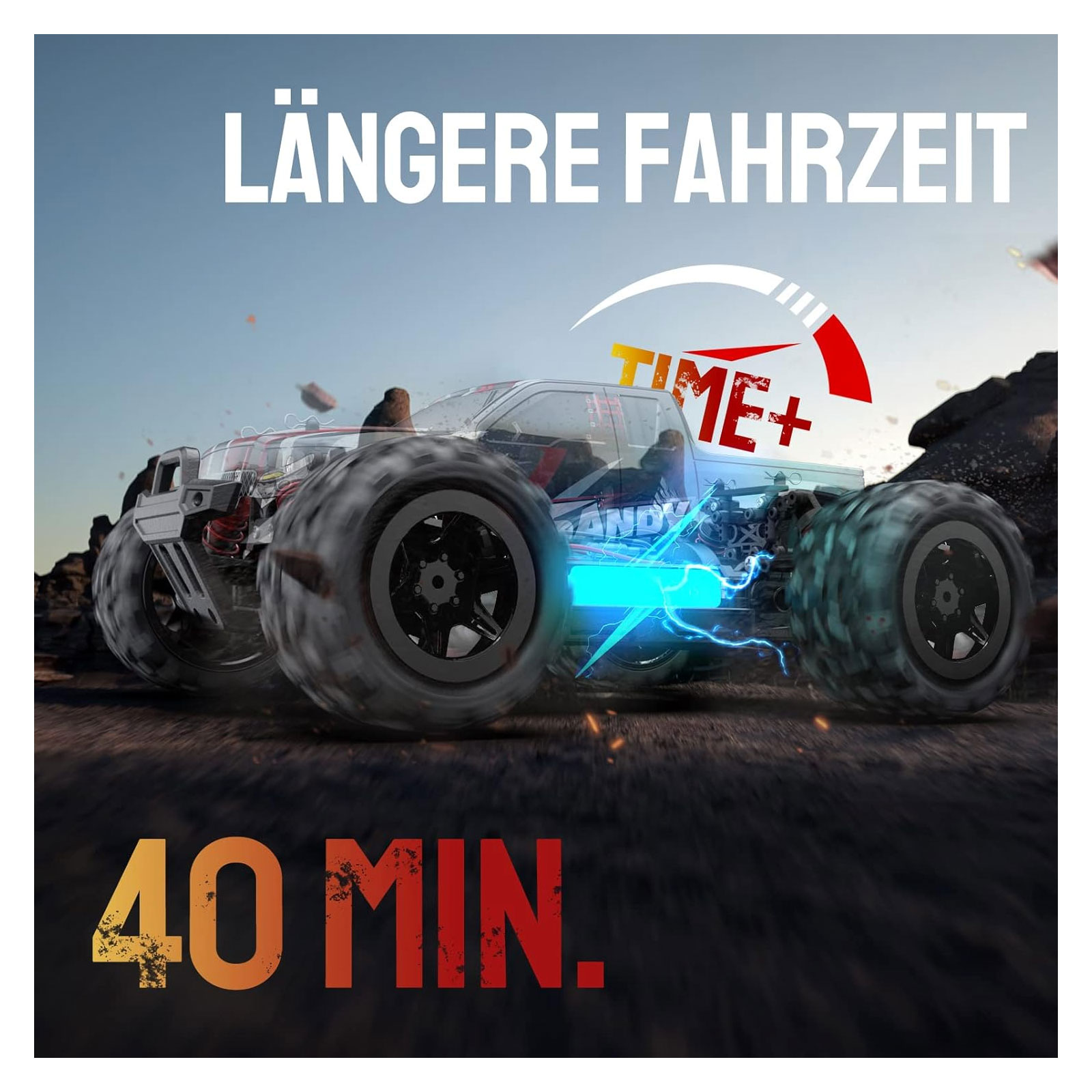 DEERC 9300 Ferngesteuertes Auto für Kinder,1/18 RC Car 4WD mit 40 km/h