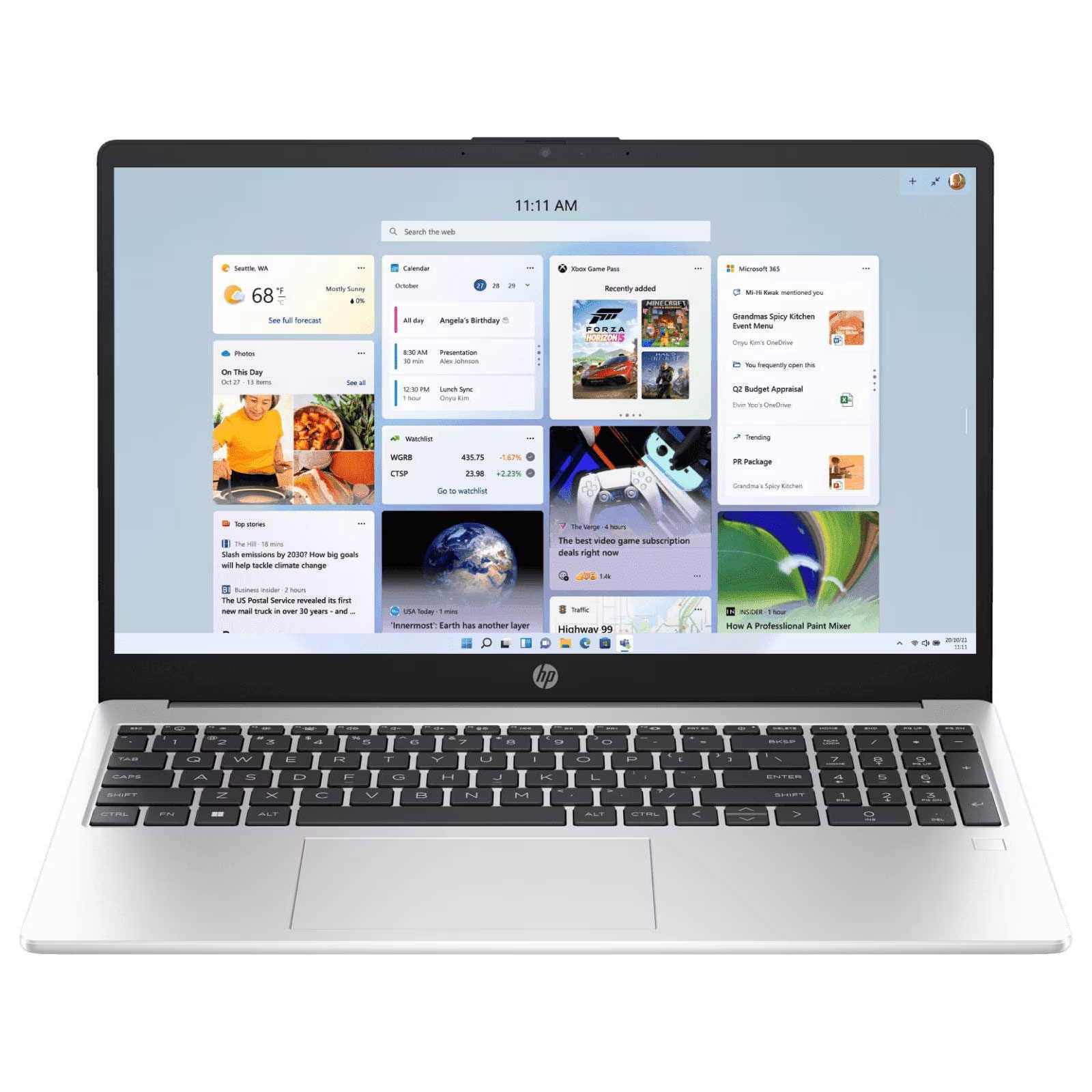 HP Notebook 255 G10, Silber, 15,6 Zoll, Full-HD, AMD Ryzen 5 7520U, 8 GB,  512 GB SSD