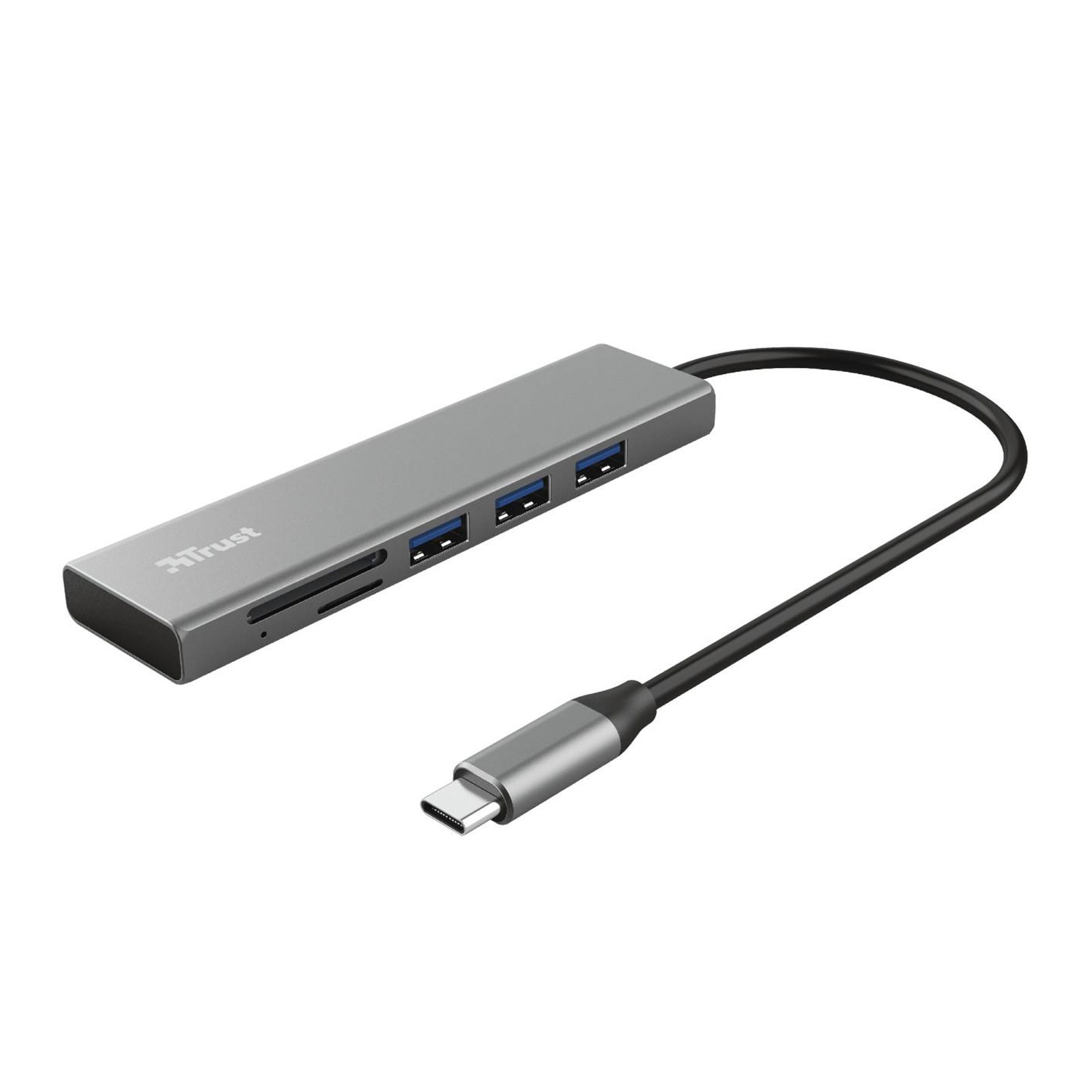 Trust Halyx Fast USB-C Hub Kartenlesegerät