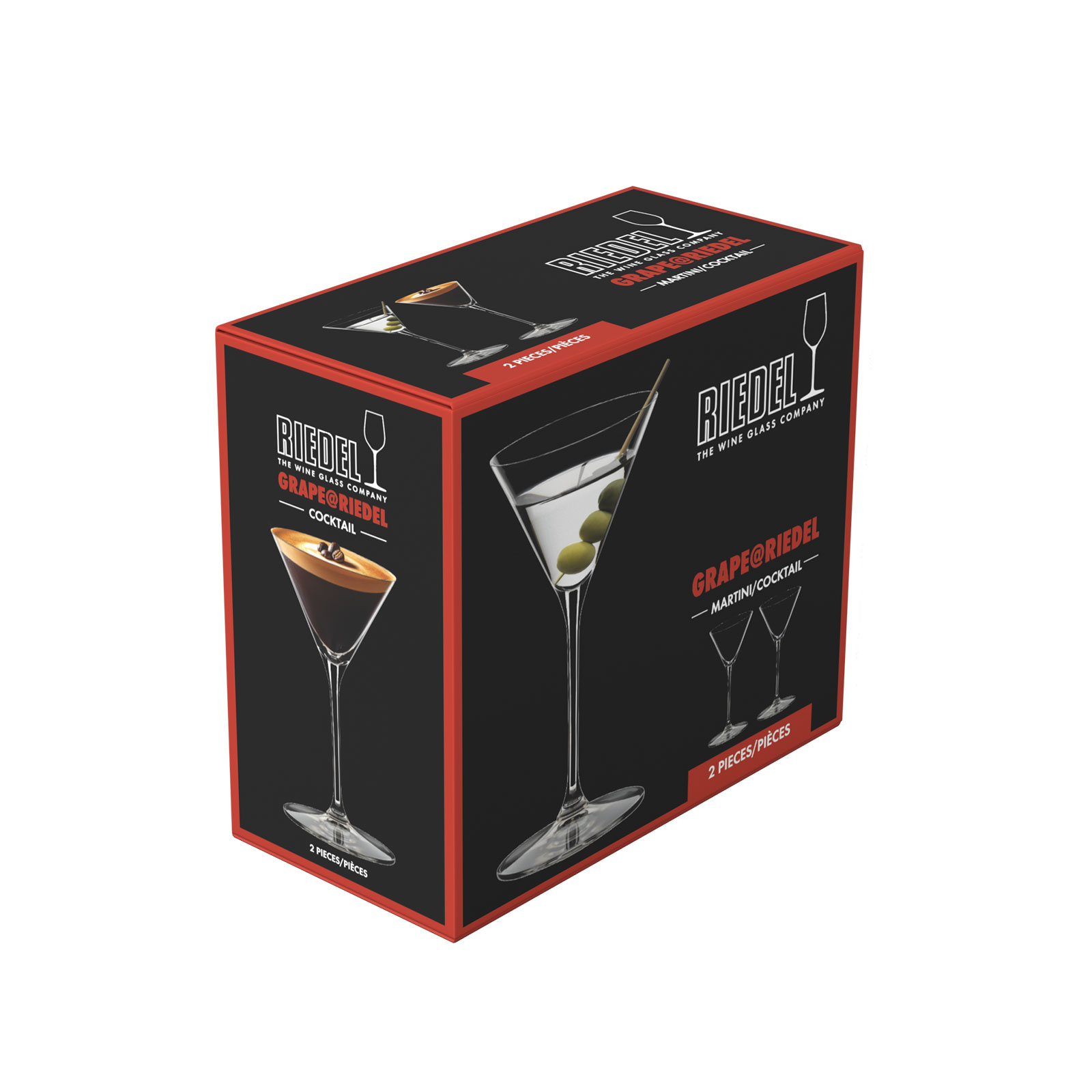 Riedel Grape@Riedel Martini-/Cocktail Glas 2er Set