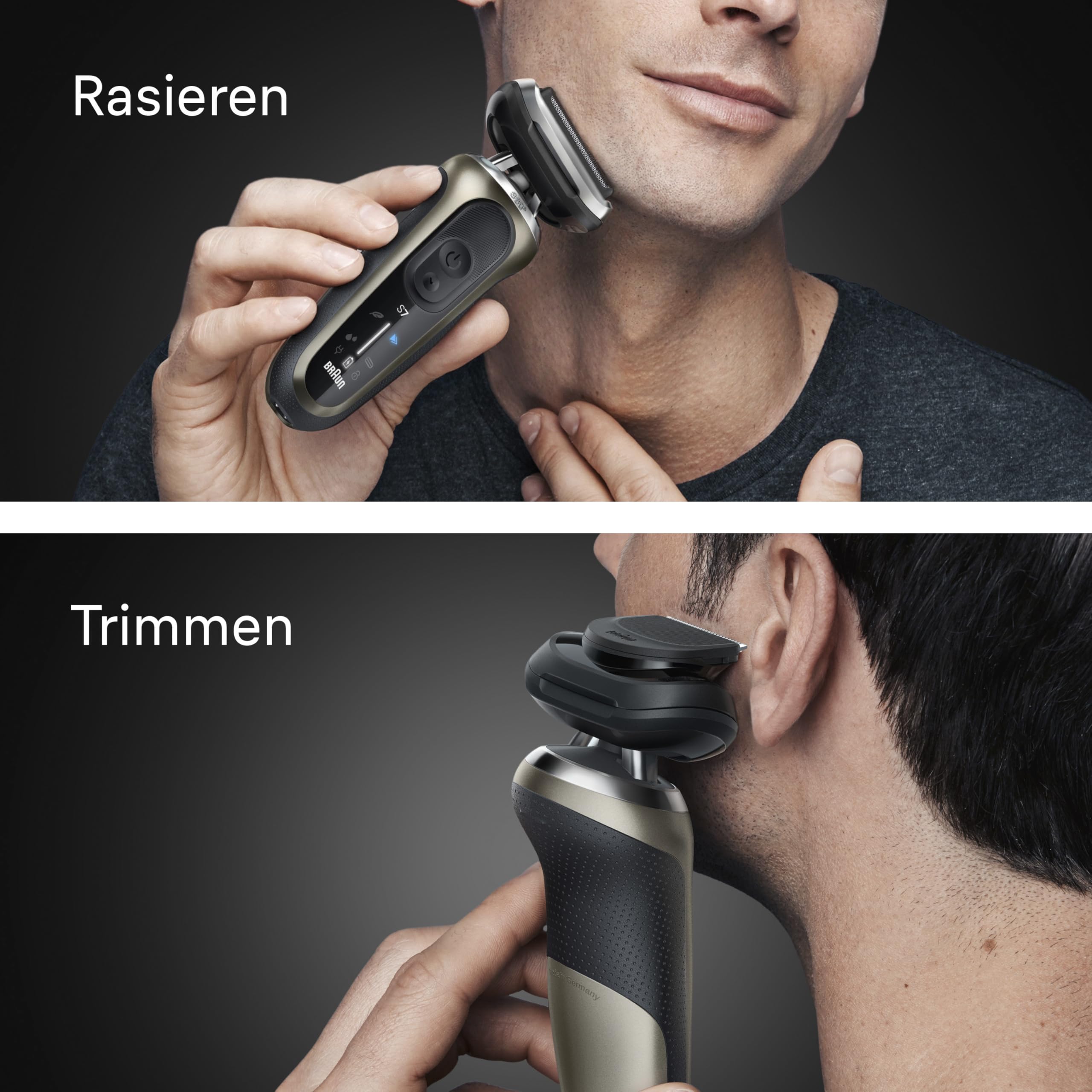 Braun Series 7 Elektrorasierer Herren, Rasierapparat mit 60 Min. Akkulaufzeit