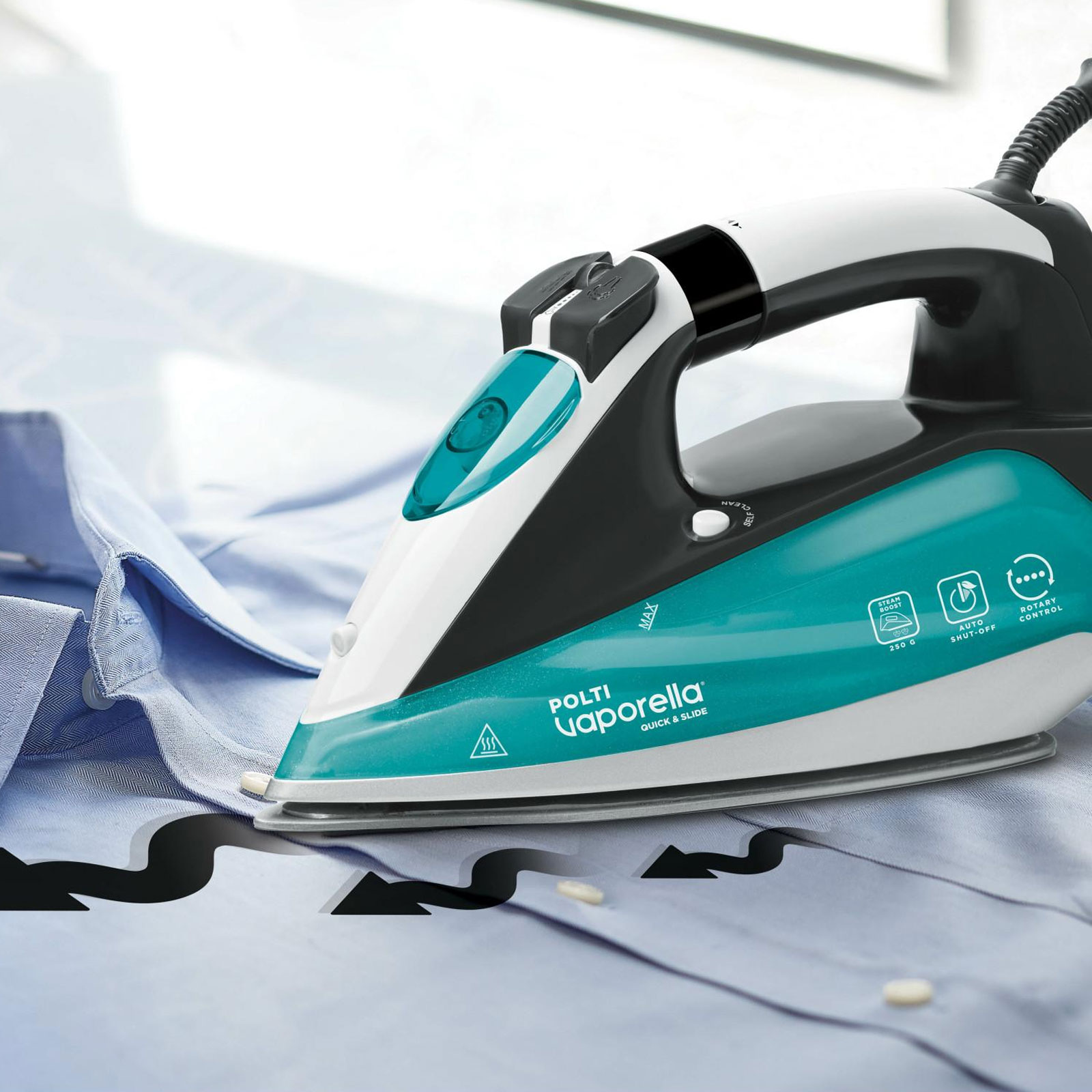 Polti Vaporella Quick & Slide QS220 Dampfbügeleisen