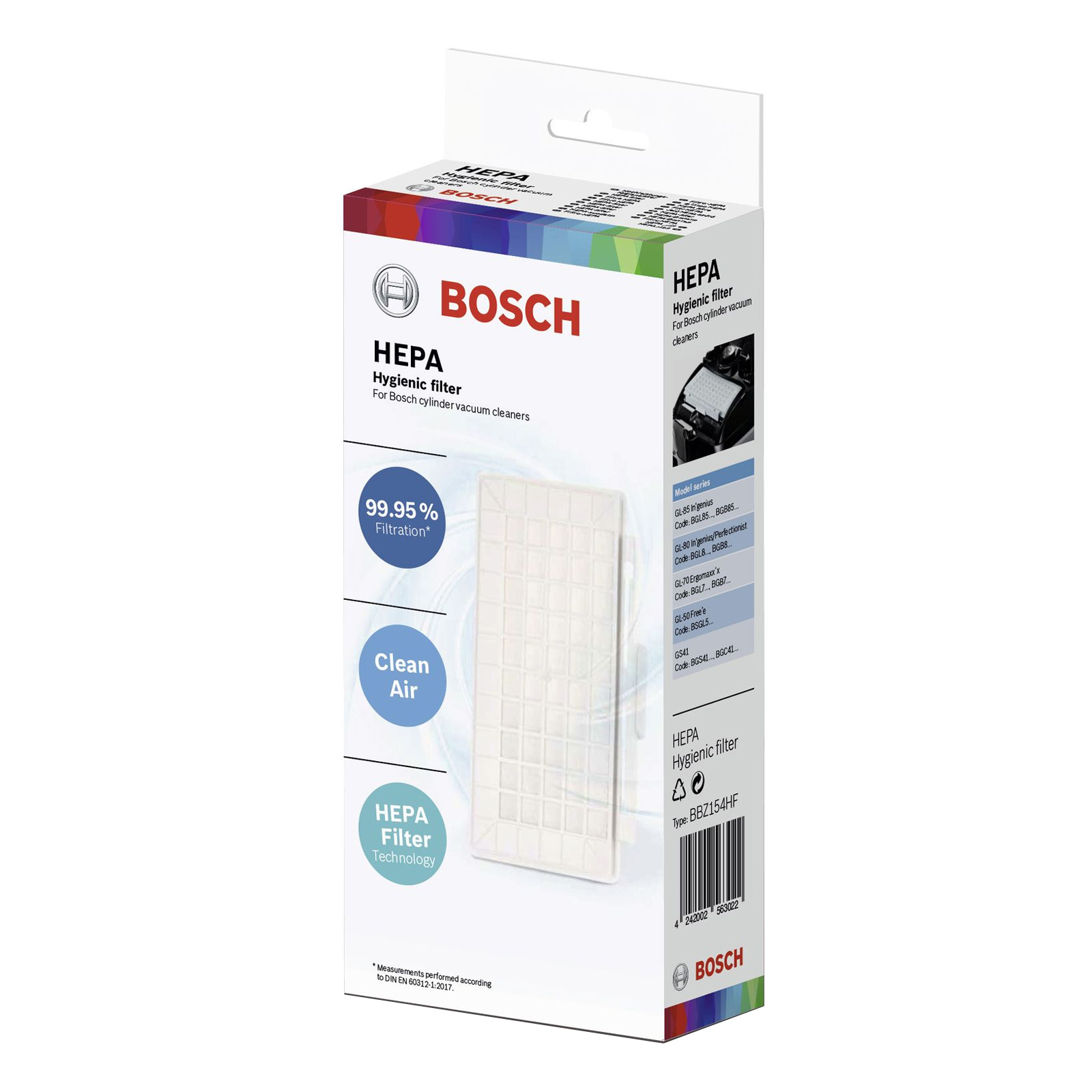 Bosch BBZ154HF HEPA-Filter (für Q8,Z7,Z6,Z5,(Q5)/GL8+5,BGB7)