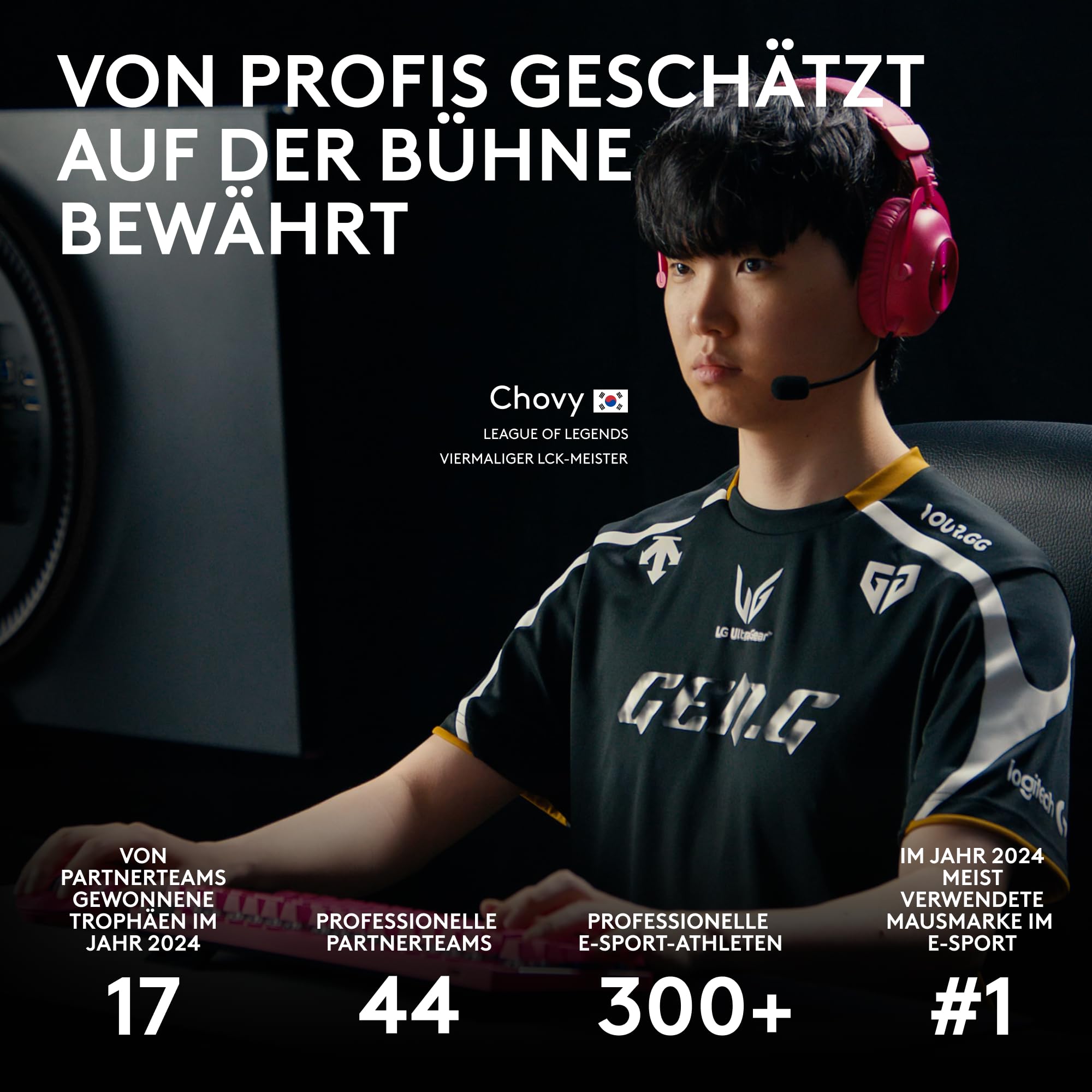 Logitech G PRO X SUPERLIGHT 2 DEX kabellose Gaming-Maus